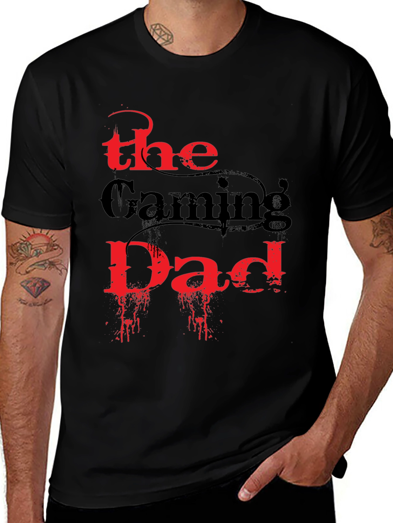 Variant 27 of The Gaming Dad T-Shirt - Black Graphic Tee