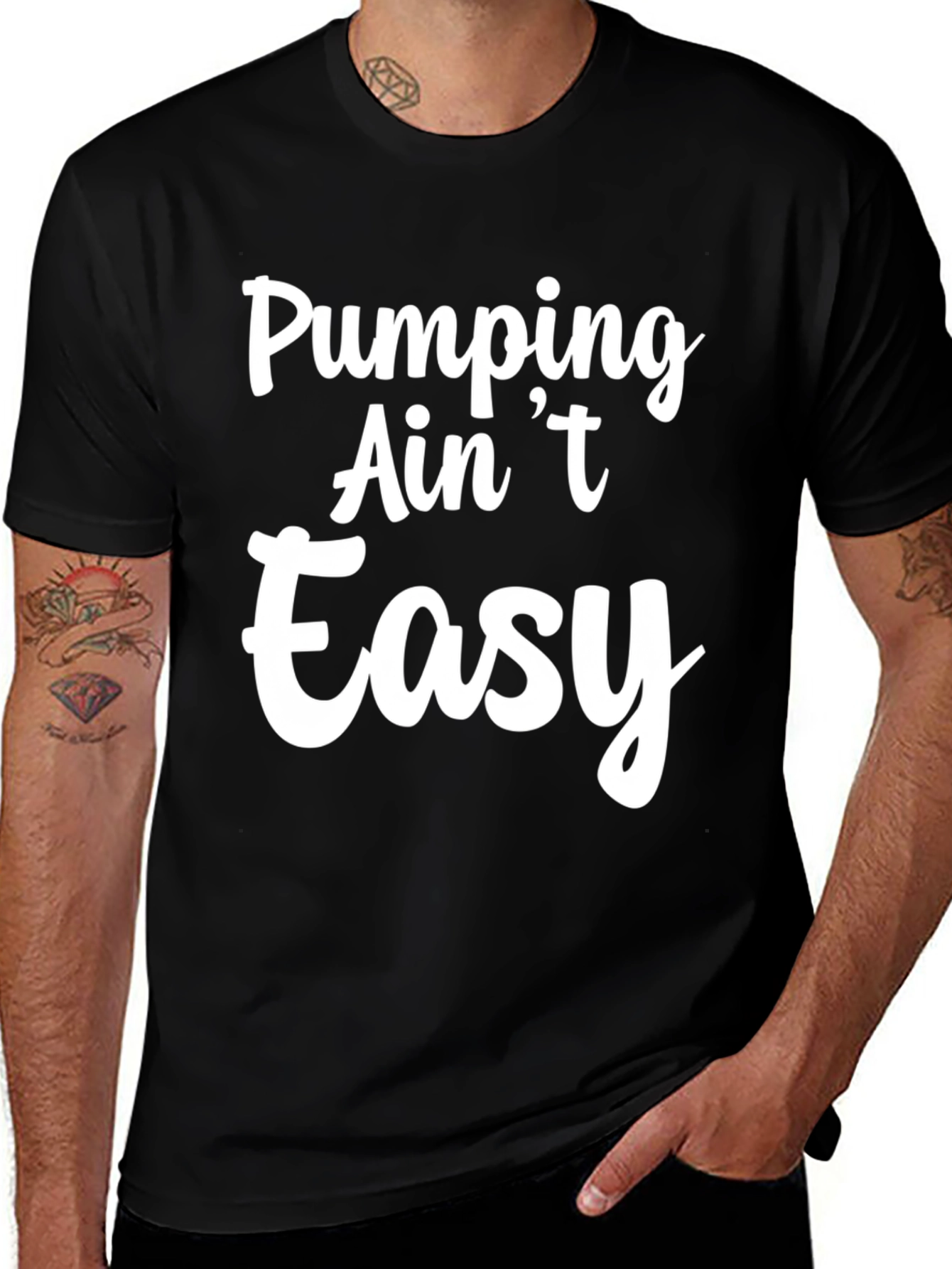 Variant 13 of Pumping Ain't Easy Graphic T-Shirt