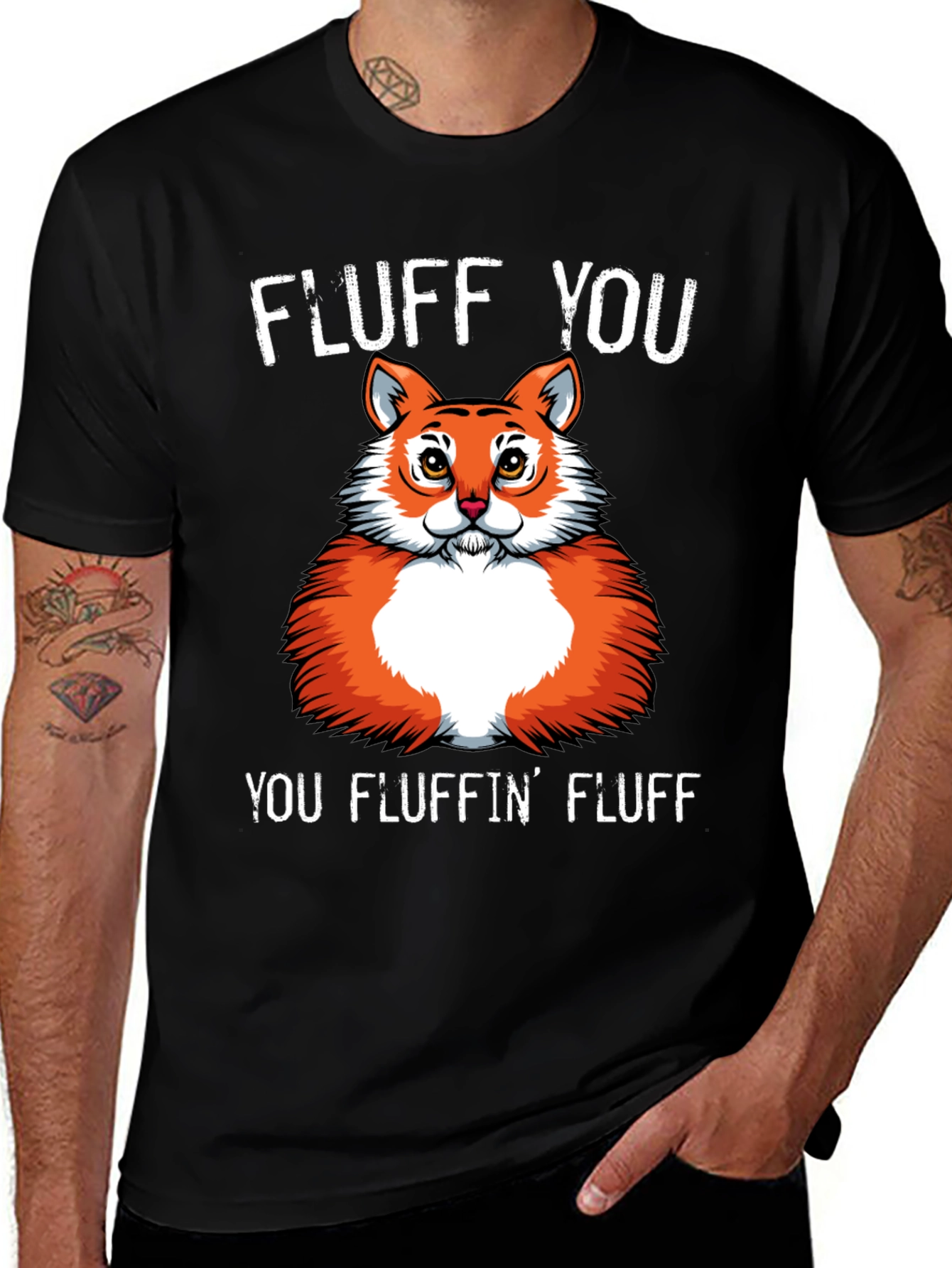 Variant 14 of Fluff You Fox T-Shirt Funny Graphic Tee