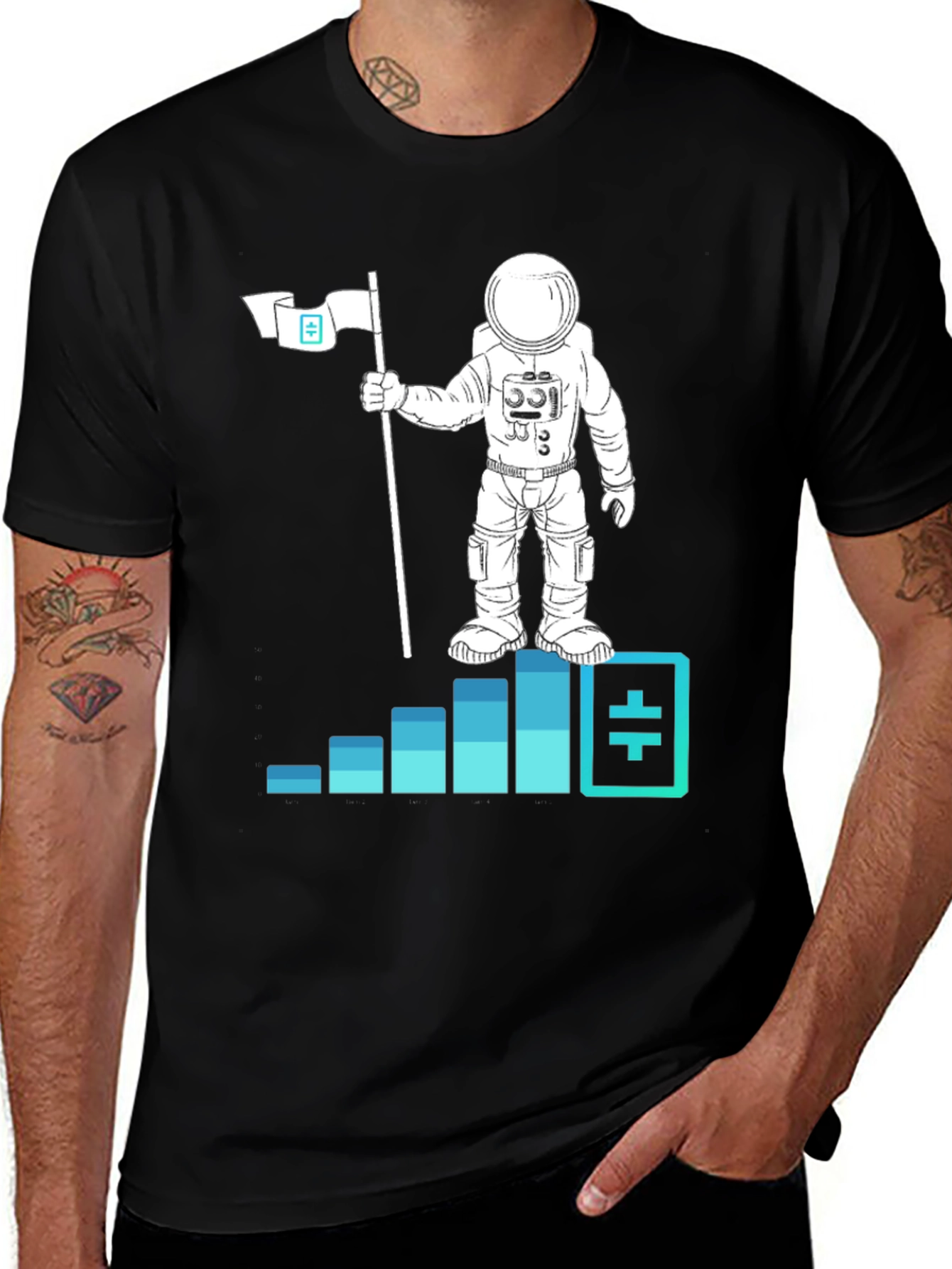 Theta Astronaut T-Shirt - Crypto Moon Landing Tee