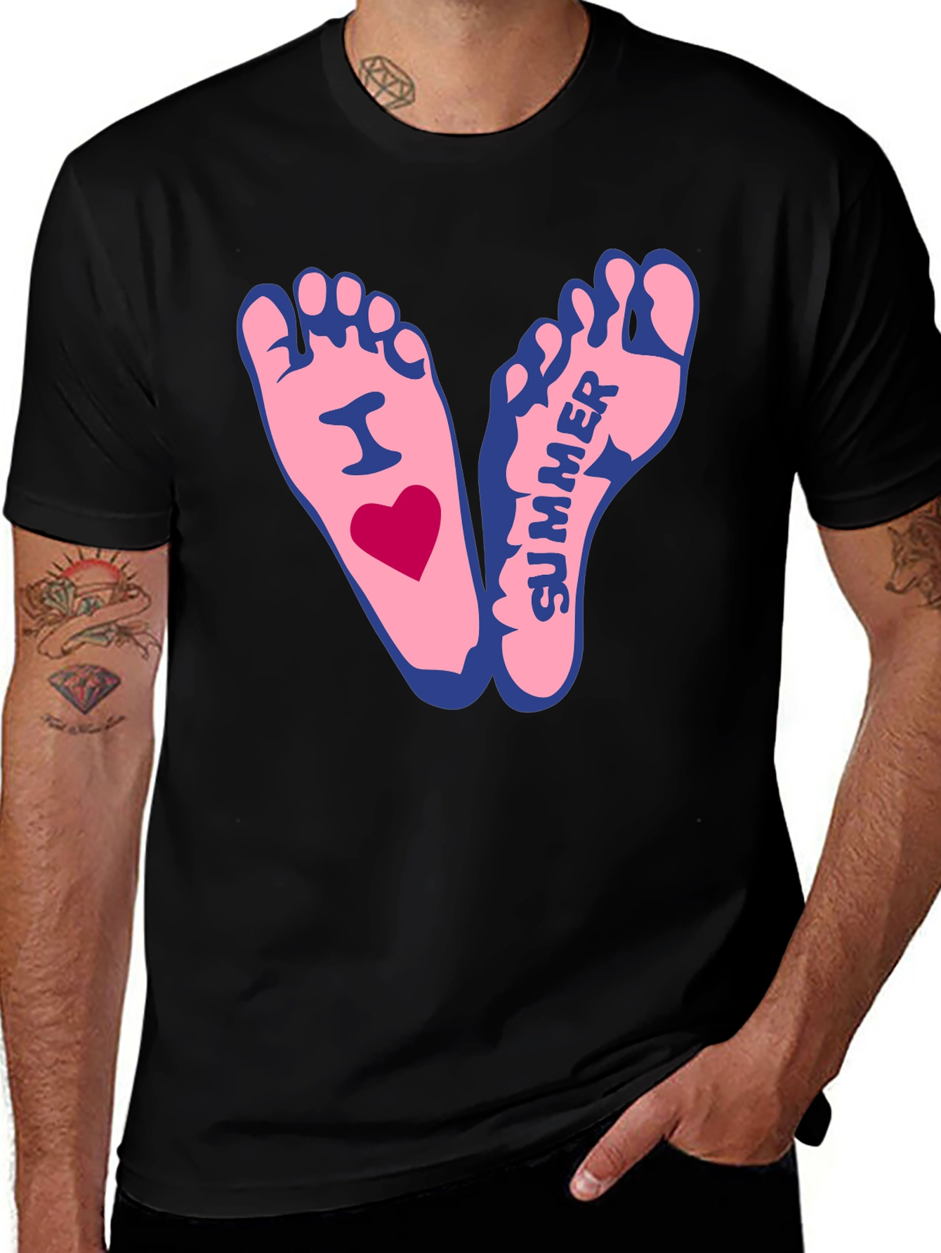 I Heart Summer Feet T-Shirt