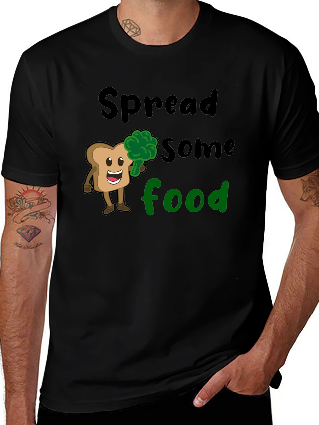 Variant 13 of Spread Some Food T-Shirt - Funny Graphic Tee