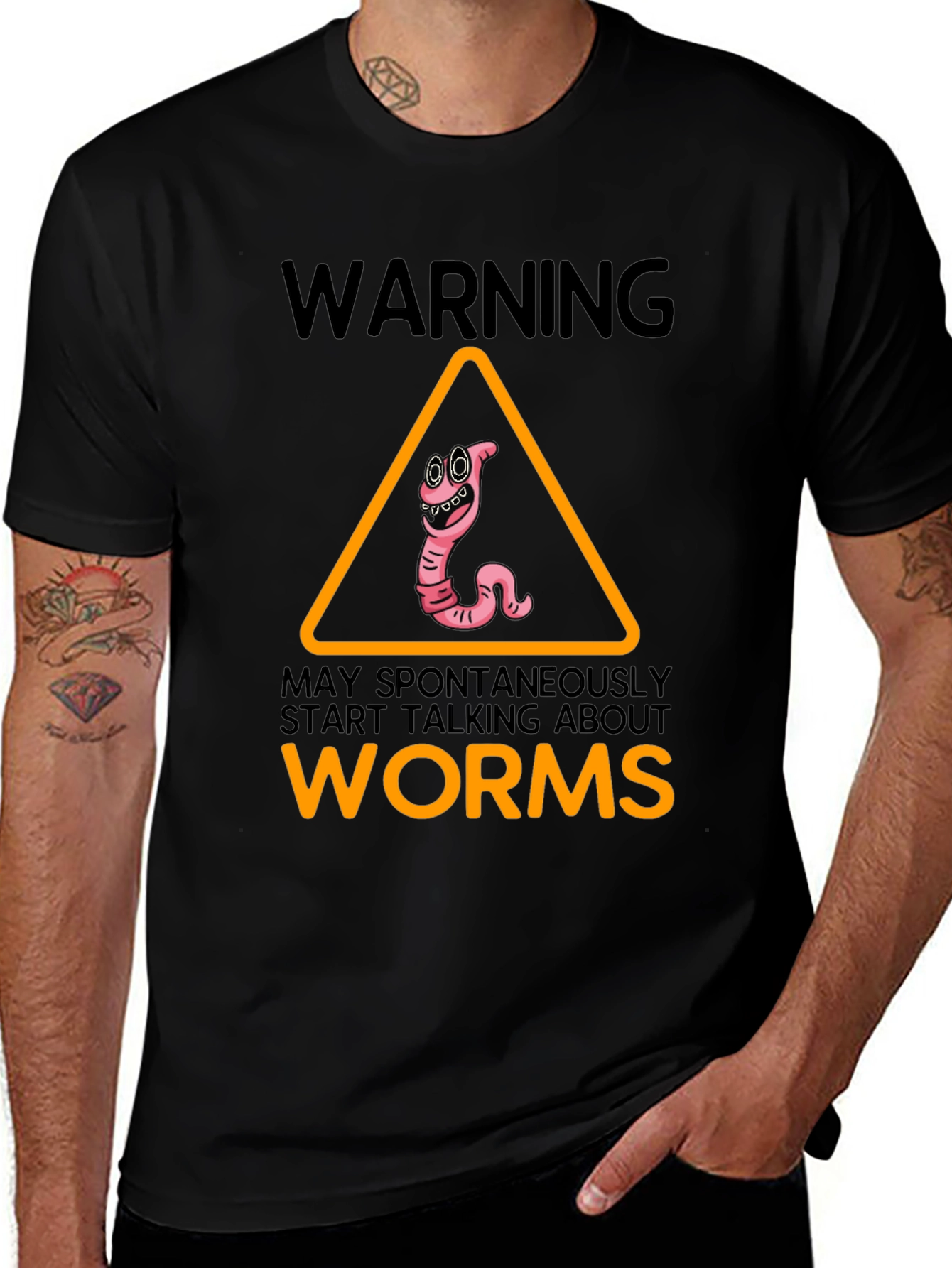 Variant 29 of Warning Worms T-Shirt Funny Gift