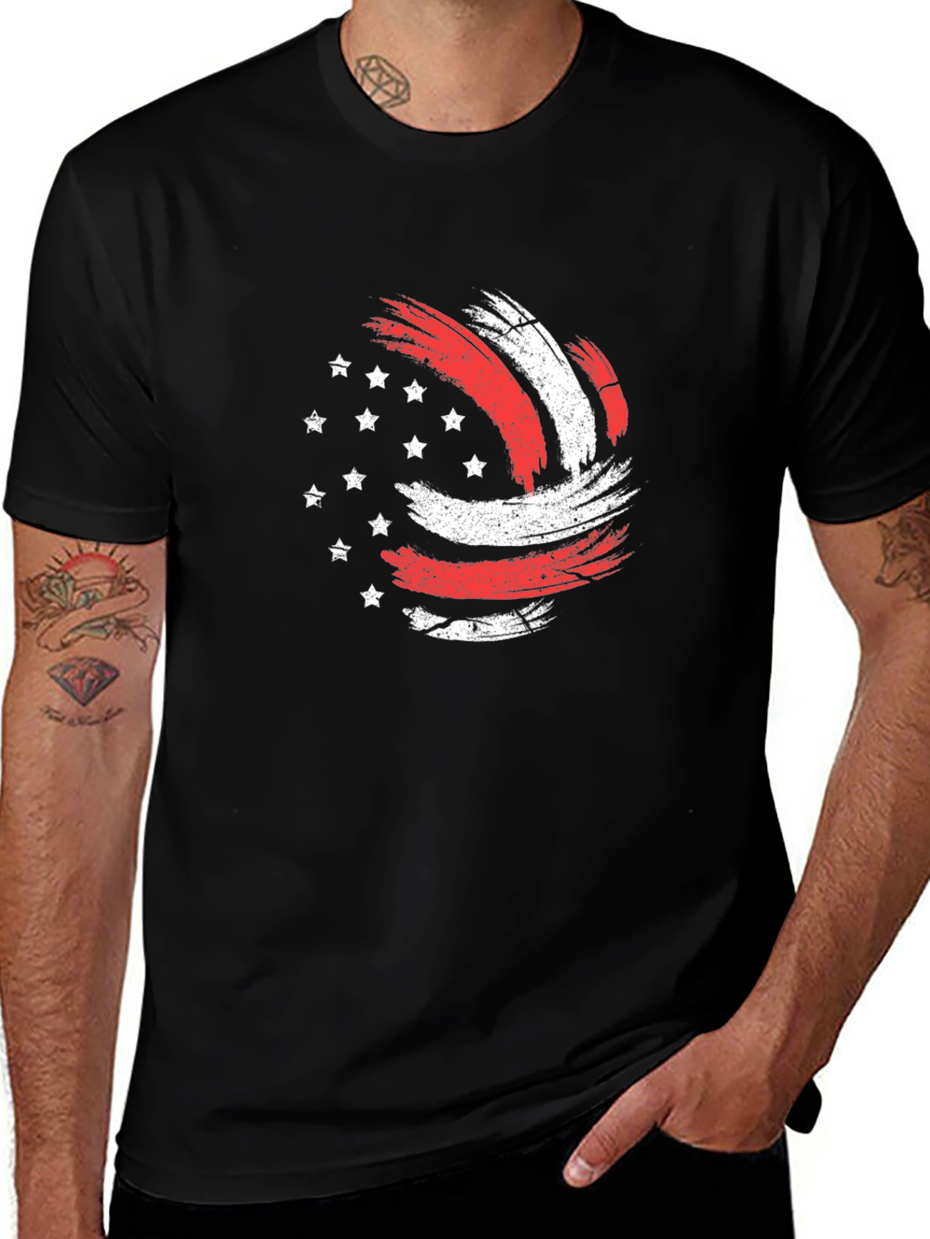 Variant 15 of Patriotic Volleyball Graphic Tee - USA Pride
