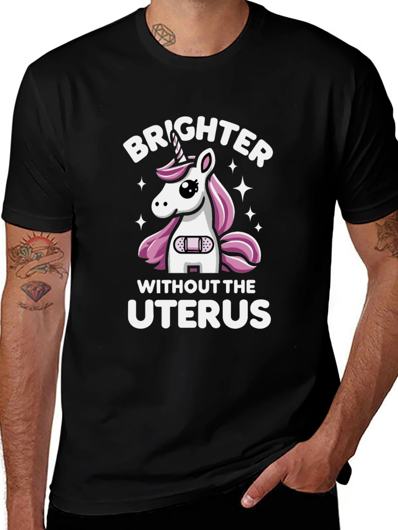 Variant 6 of Brighter Without The Uterus Graphic Tee
