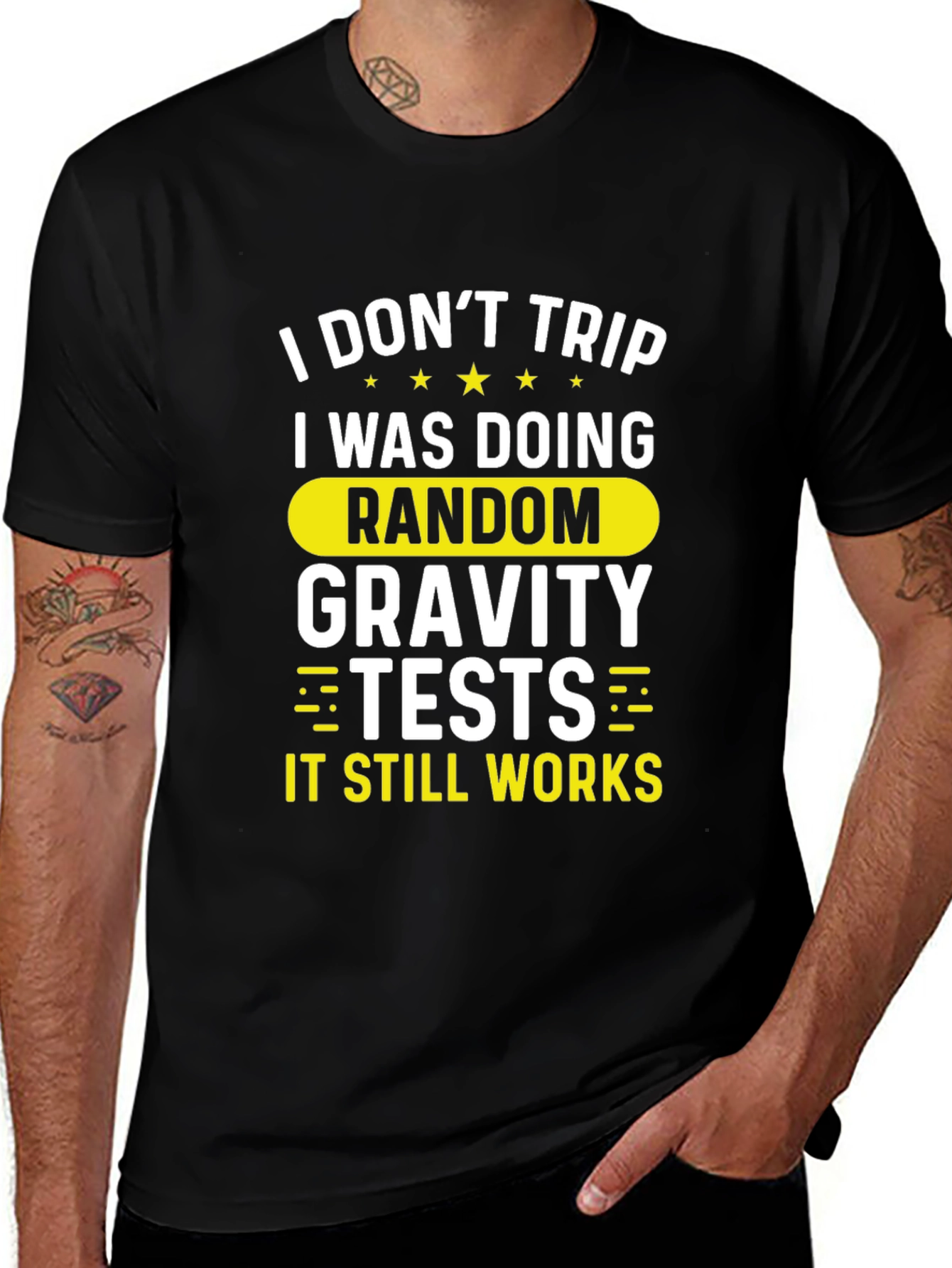 Variant 4 of Funny Gravity Test T-Shirt