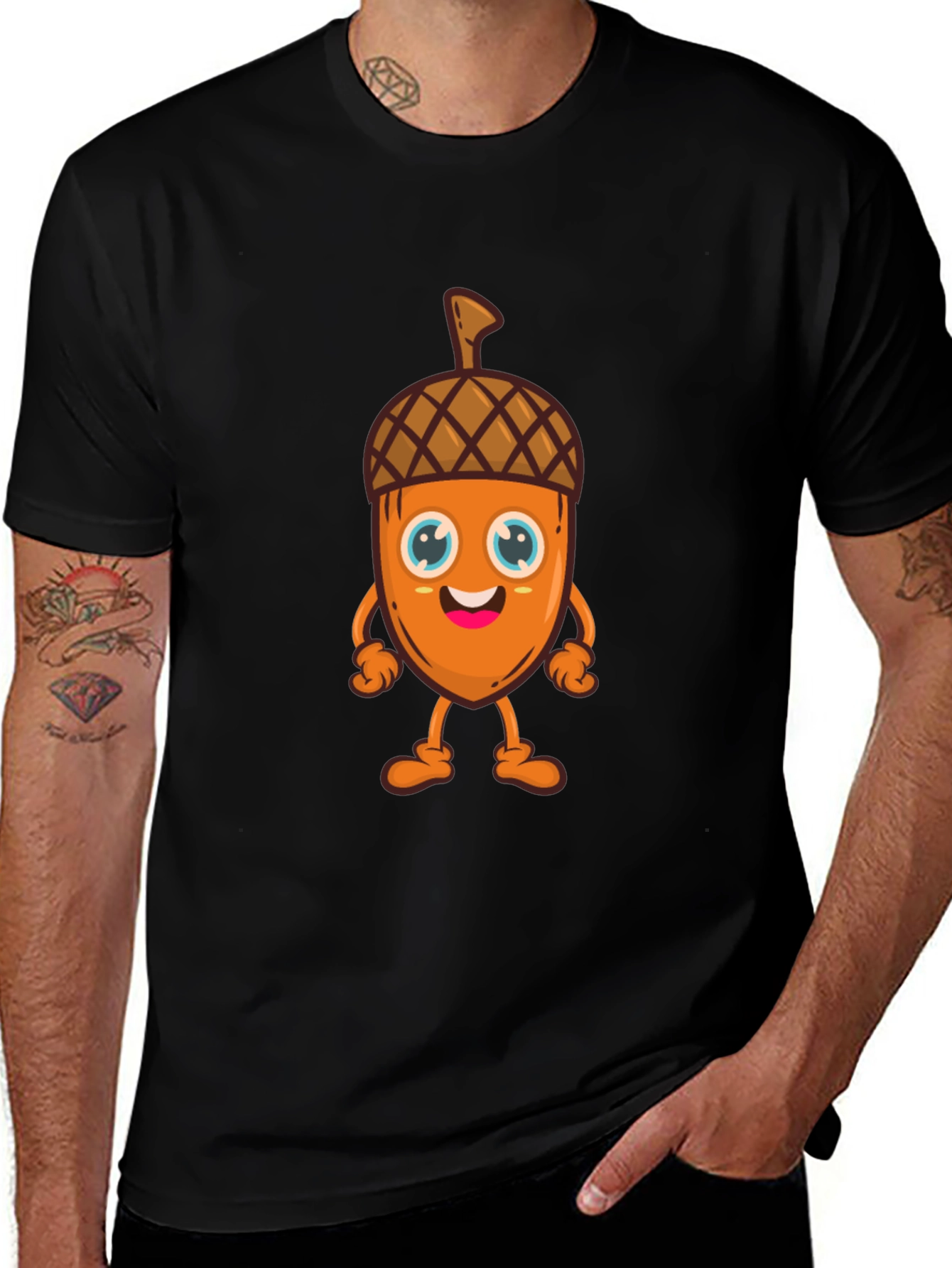 Variant 27 of Cartoon Acorn T-Shirt - Fun & Playful Design