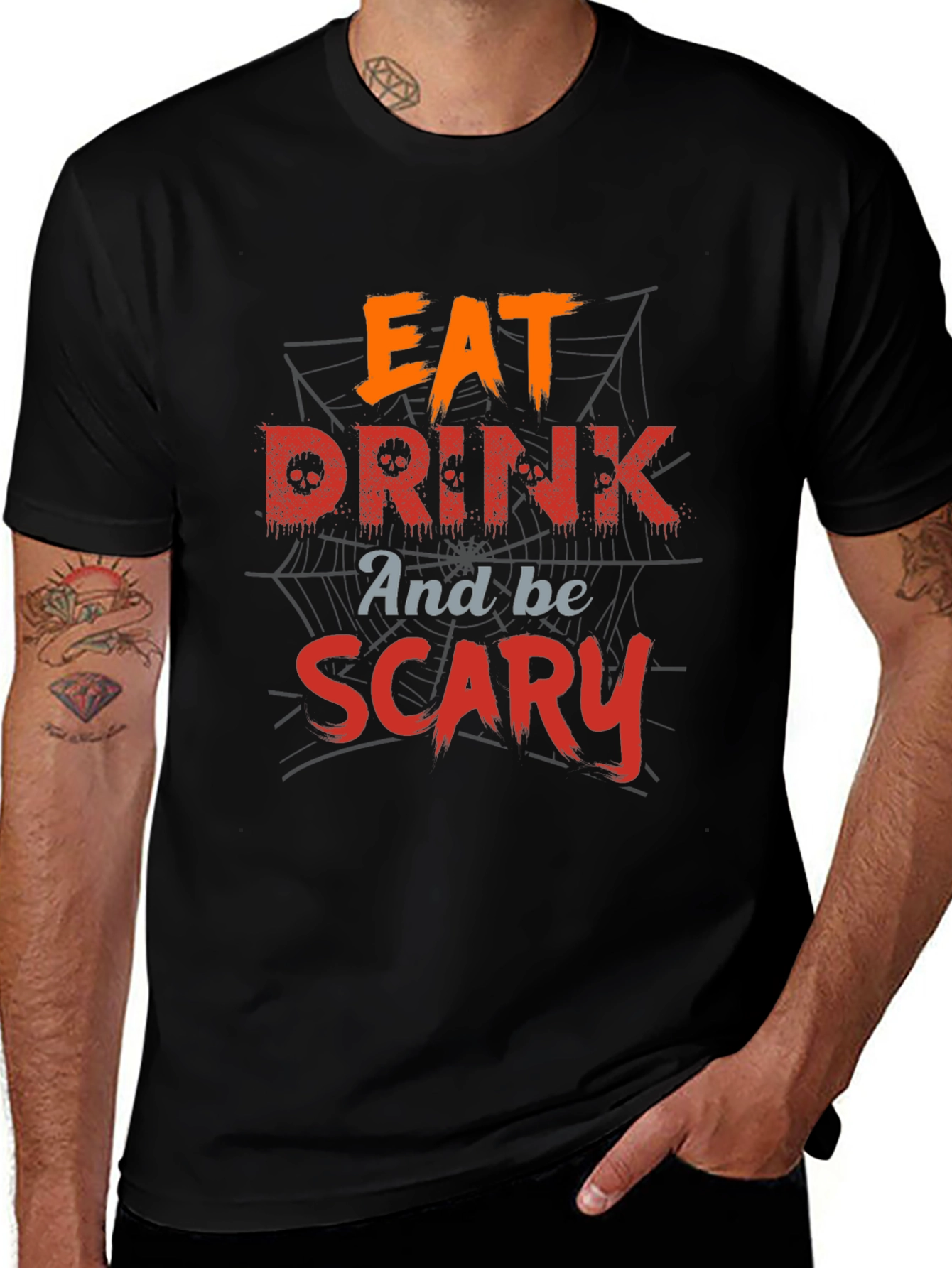Eat Drink And Be Scary Halloween T-Shirt
