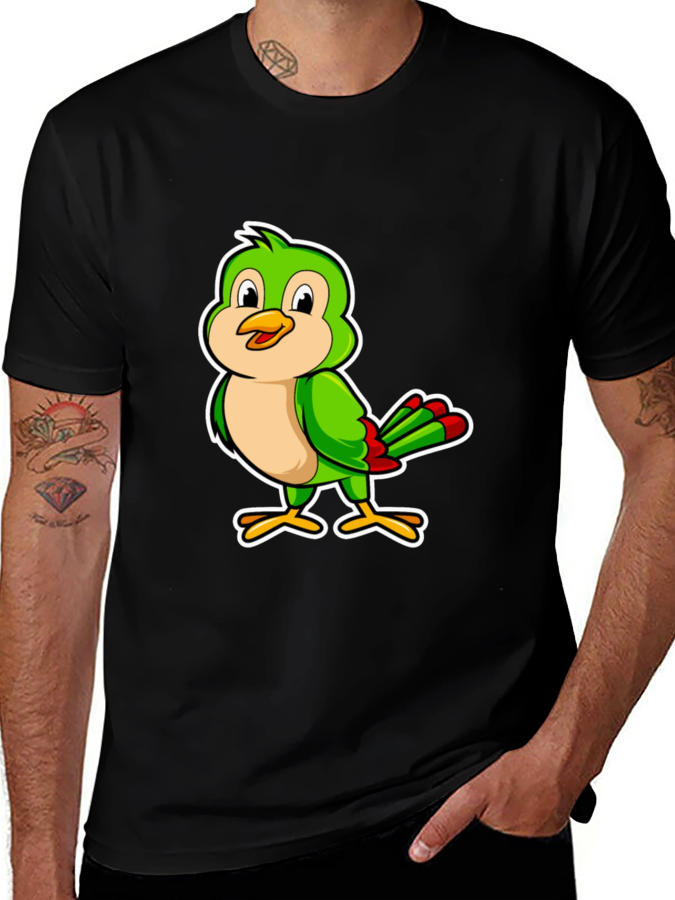 Variant 18 of Cartoon Bird Graphic T-Shirt - Stylish & Fun