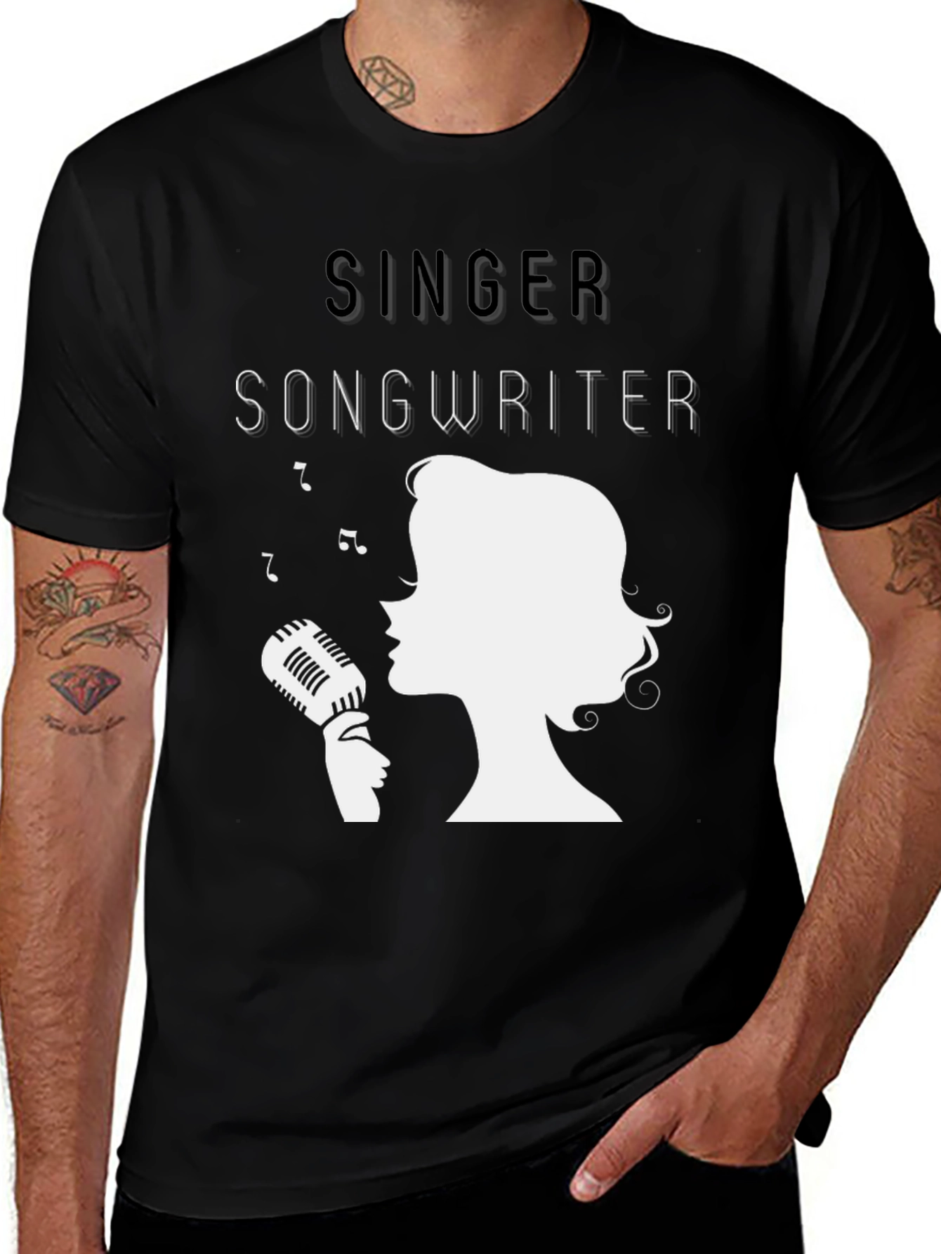 Variant 6 of Singer Songwriter T-Shirt - Classic Vocalist Tee