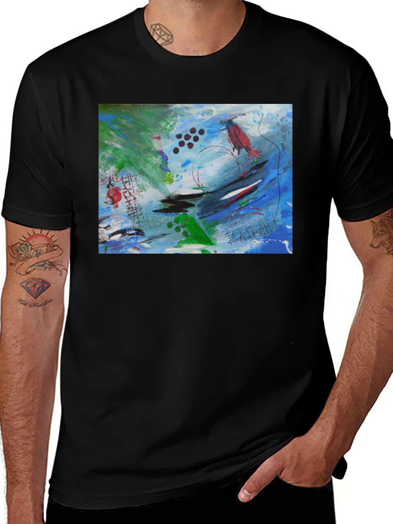Variant 27 of Abstract Art T-Shirt - Modern Graphic Tee