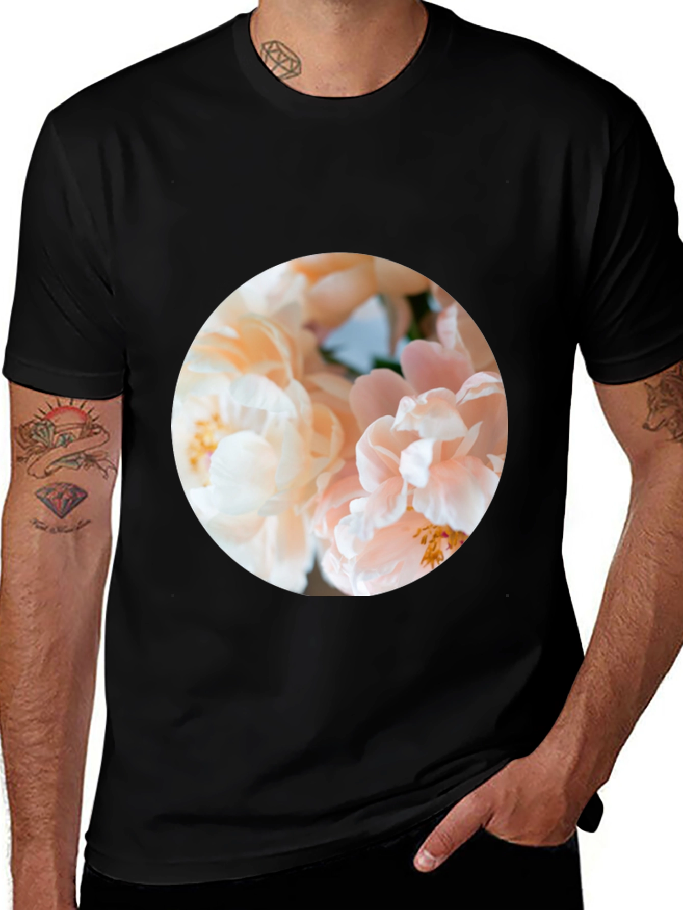 Variant 6 of Floral Print Crew Neck T-Shirt