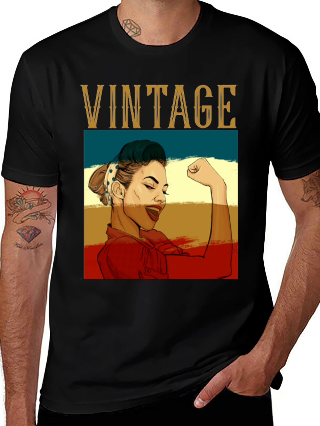 Variant 18 of Vintage Retro Woman T-Shirt