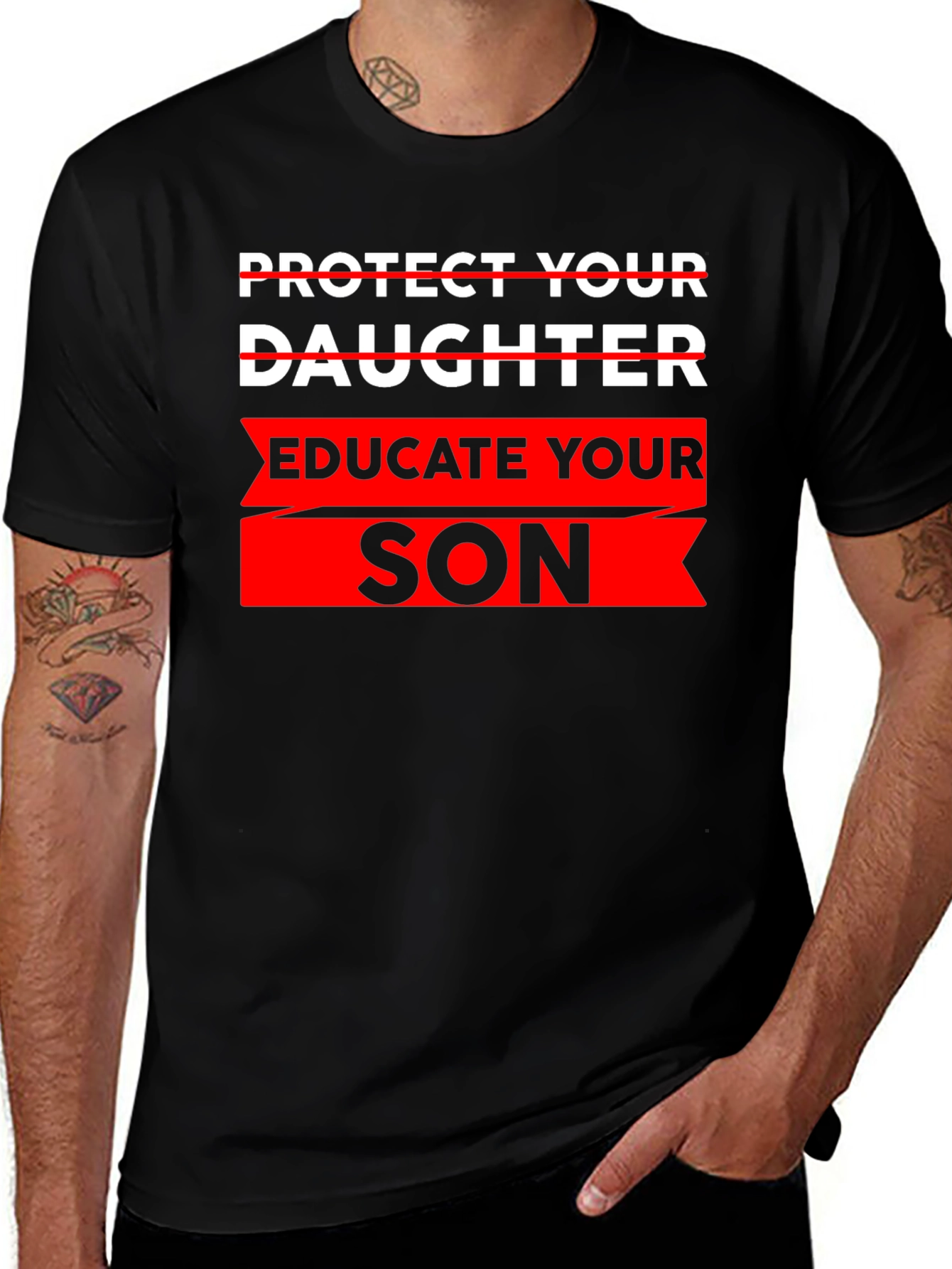 Variant 8 of Educate Your Son T-Shirt