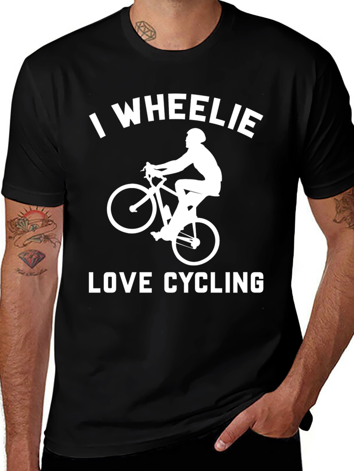 I Wheelie Love Cycling Graphic T-Shirt