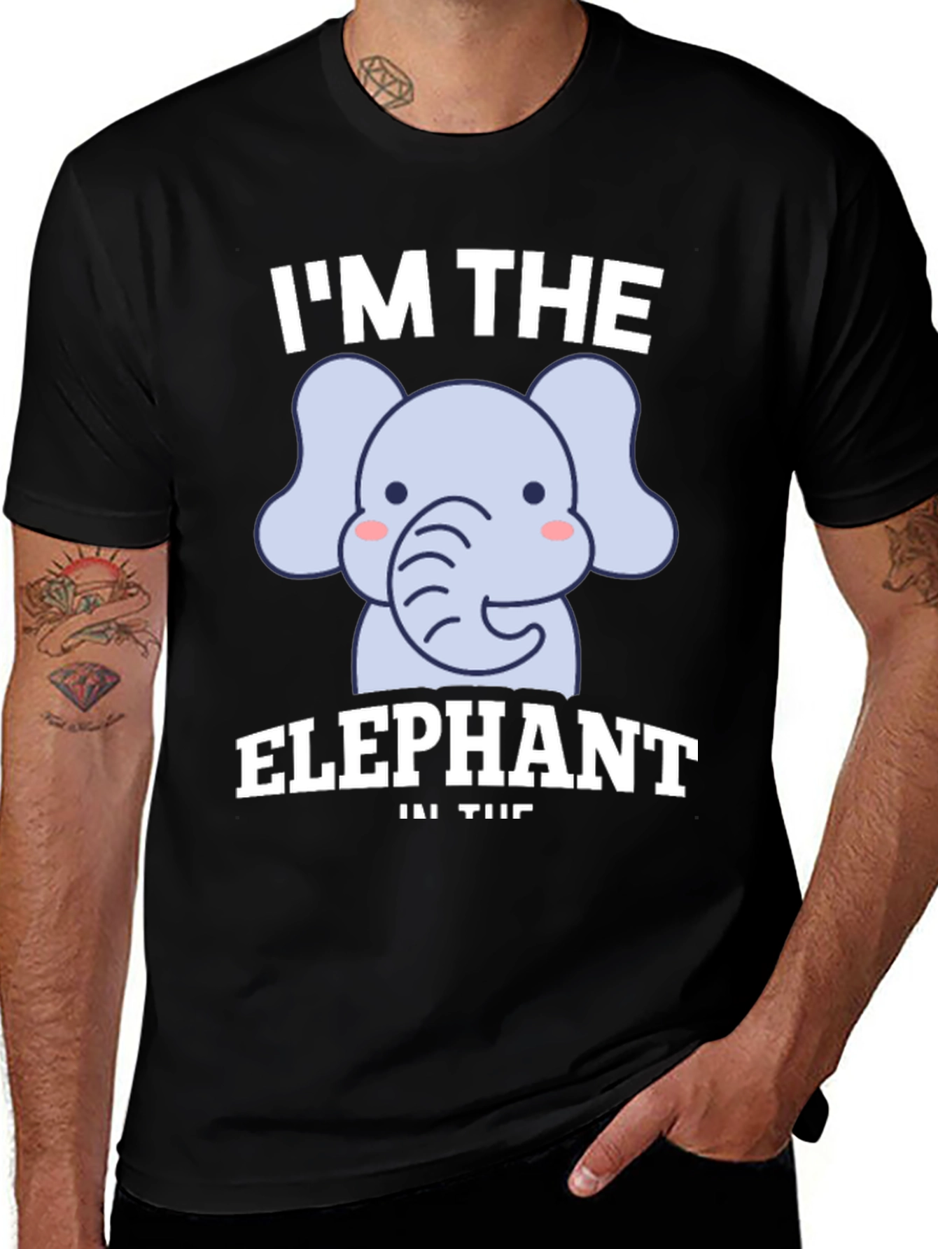 Variant 23 of I'm the Elephant T-Shirt - Cute Graphic Tee