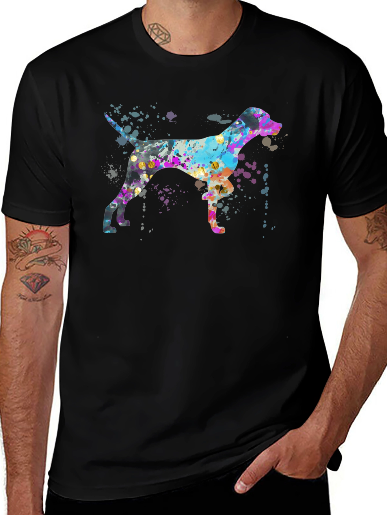 Variant 19 of Watercolor Dog Graphic T-Shirt