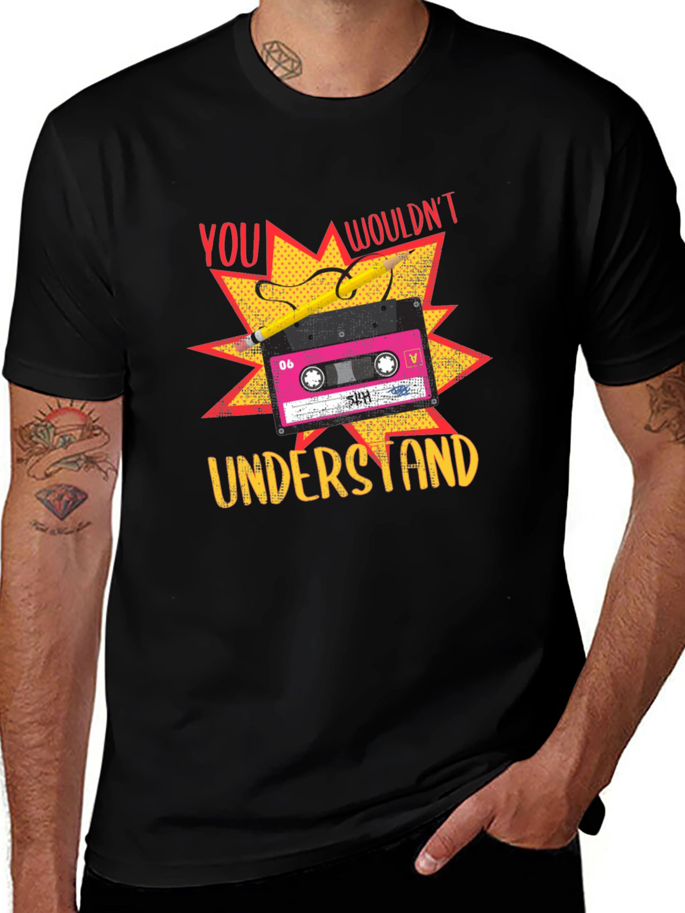 Variant 25 of Retro Cassette Tape T-Shirt - You Wouldn't Understand
