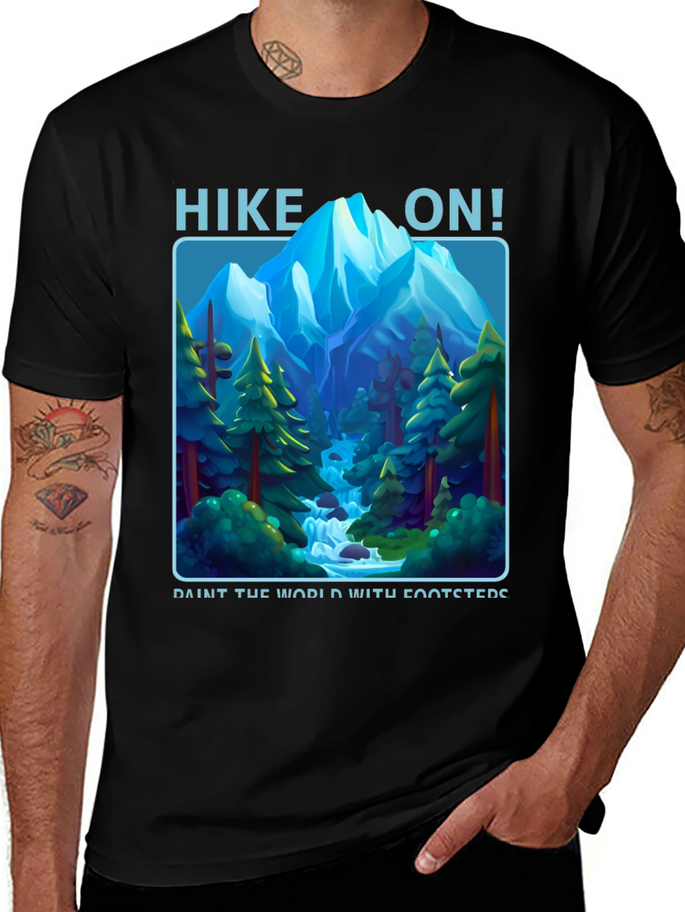 Variant 17 of Hike On! Mountain Graphic T-Shirt