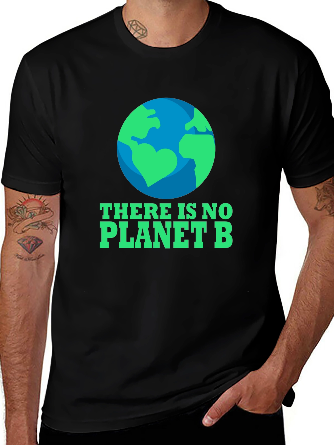 Variant 9 of Eco-Friendly "There Is No Planet B" Graphic T-Shirt
