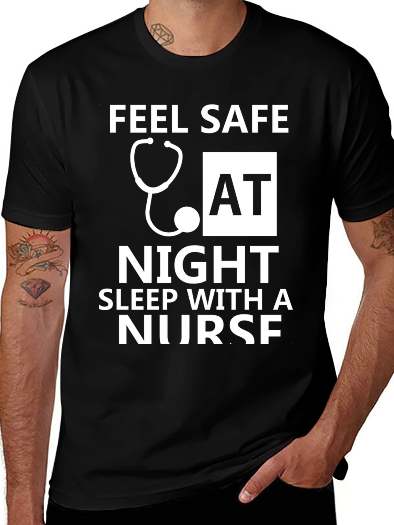 Variant 14 of Feel Safe Sleep With a Nurse T-Shirt