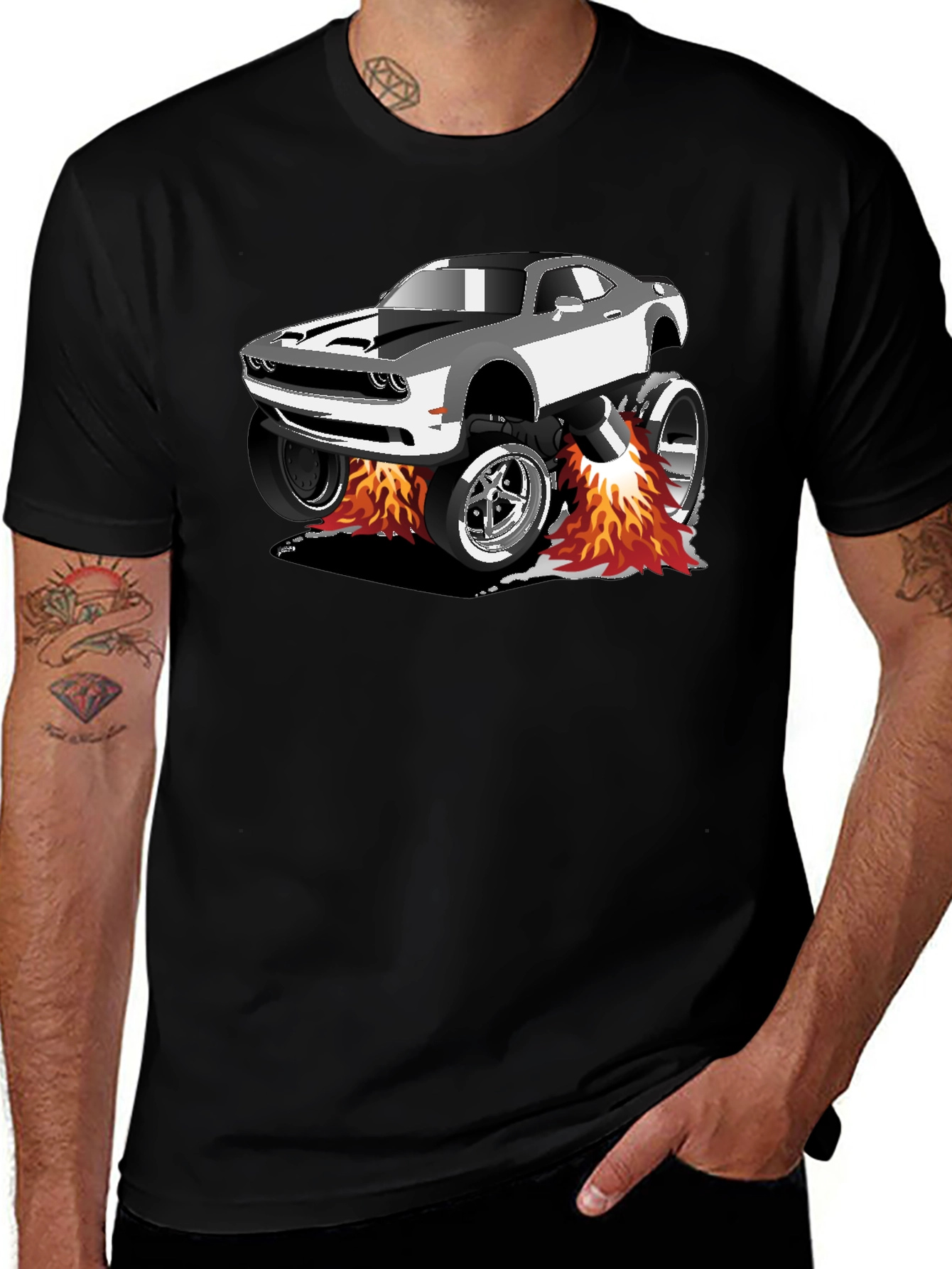 Variant 11 of Monster Truck Car T-Shirt - Black