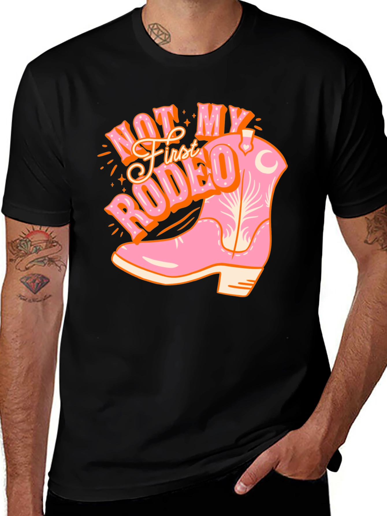 Variant 2 of Not My First Rodeo Cowboy Boot Tee