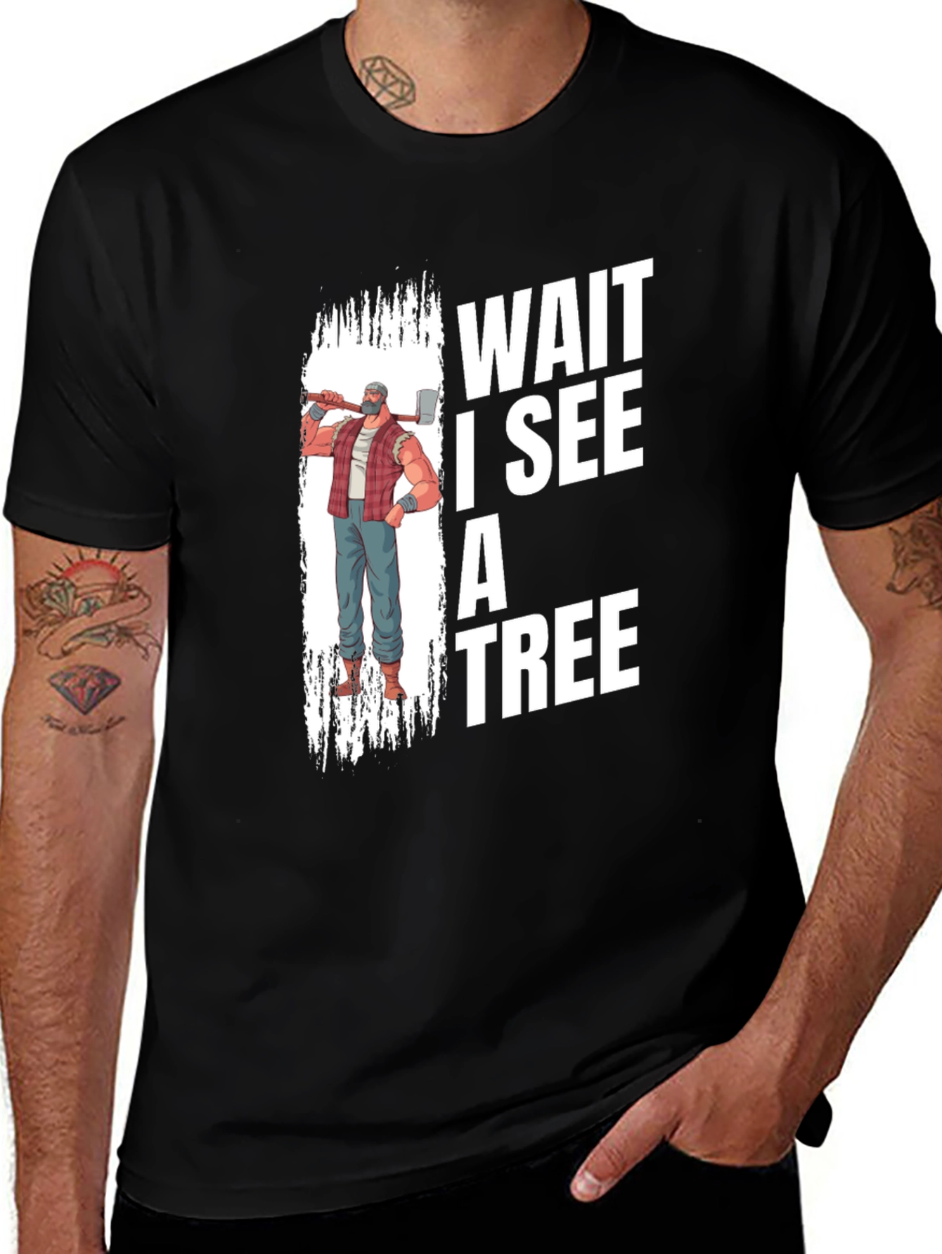 Variant 6 of Wait I See A Tree Graphic T-Shirt