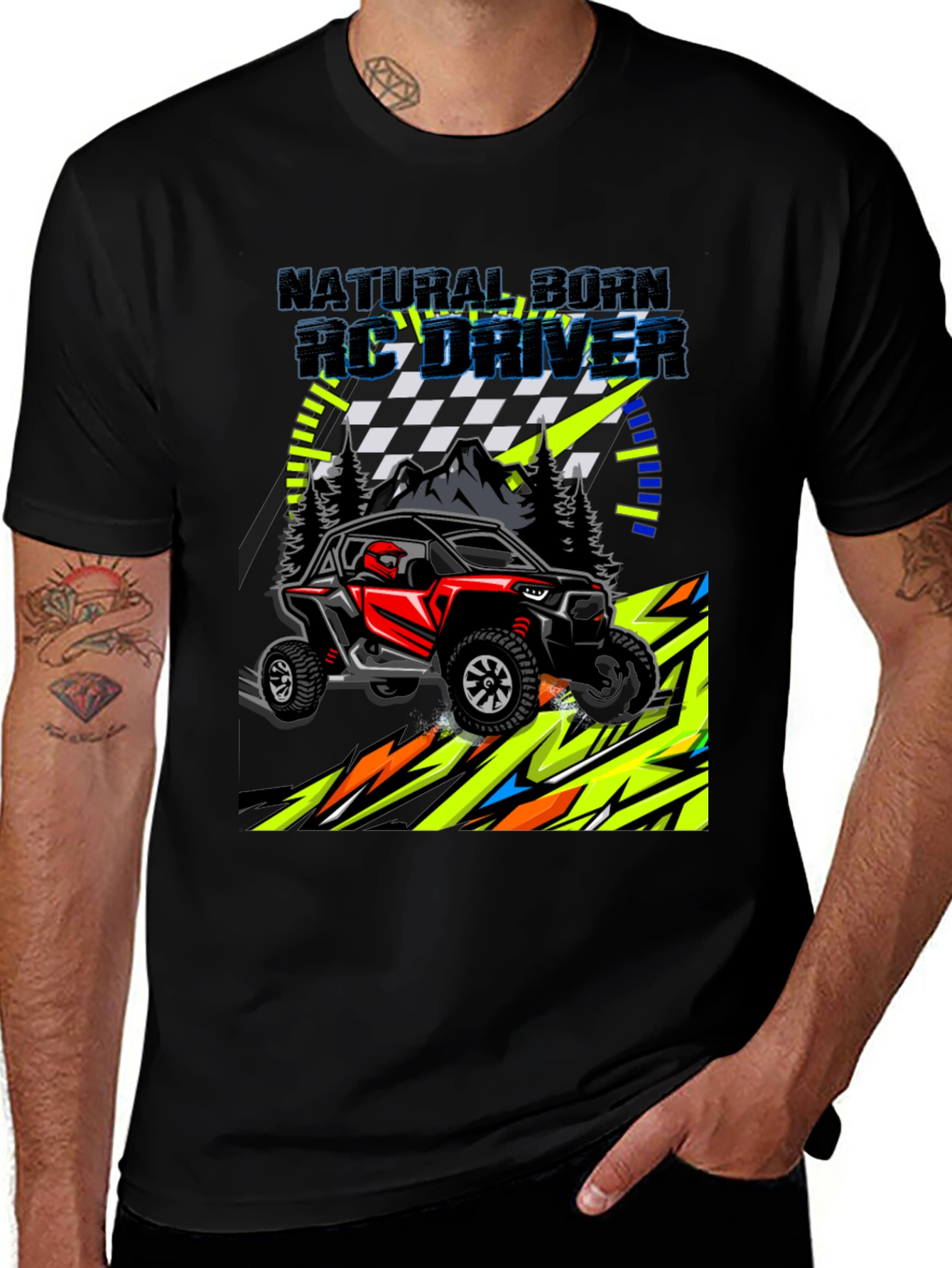 Variant 14 of Natural Born RC Driver Graphic T-Shirt