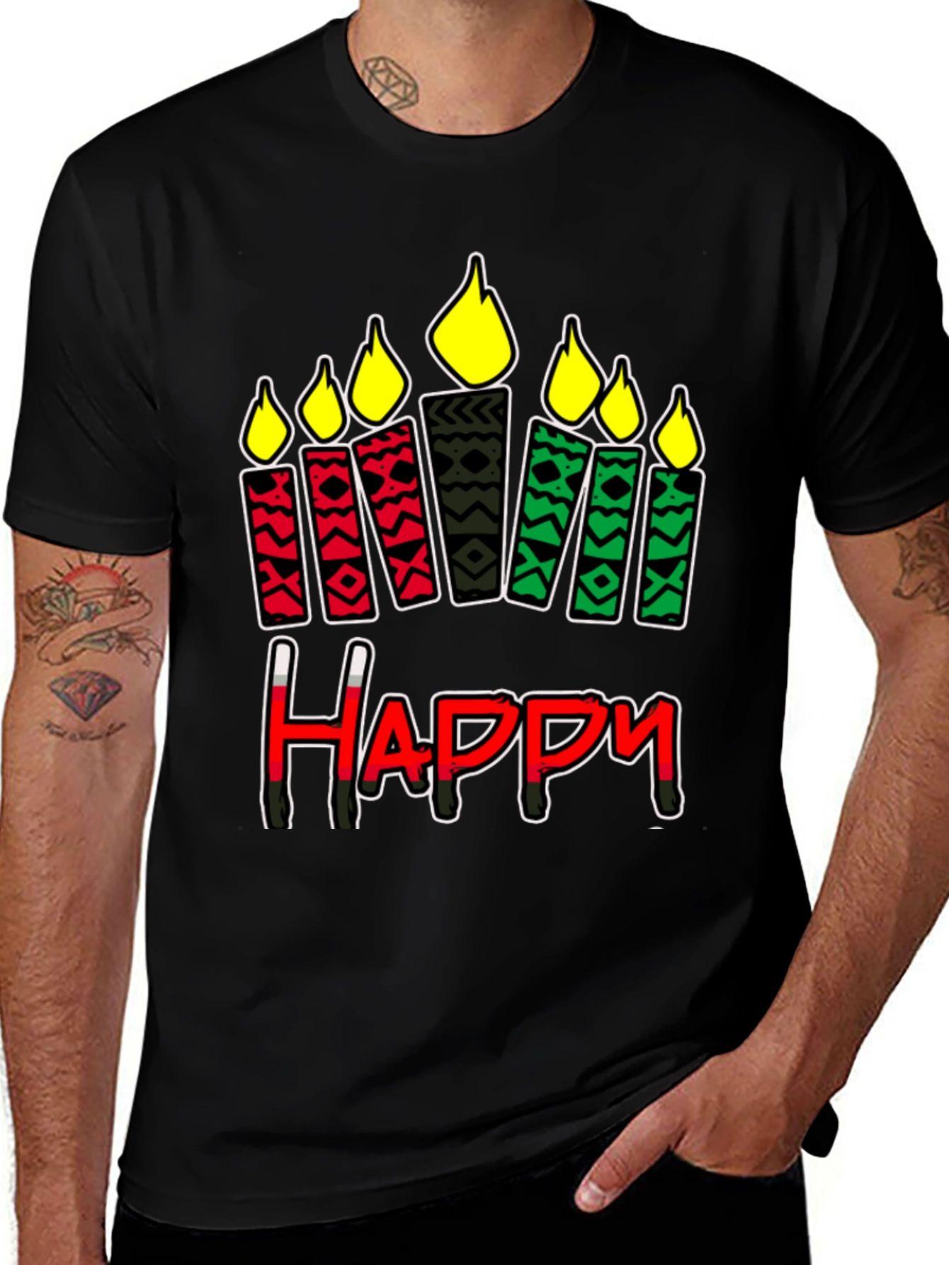 Kwanzaa Happy Candle T-Shirt