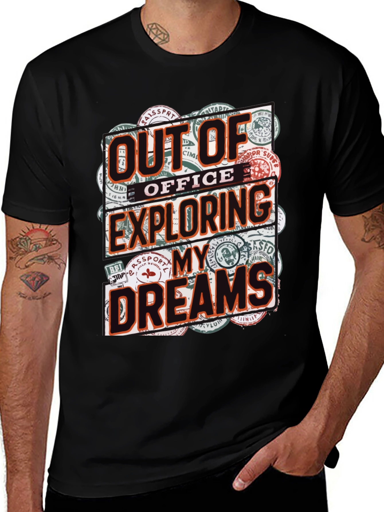 Variant 8 of Out of Office Exploring Dreams Graphic T-Shirt