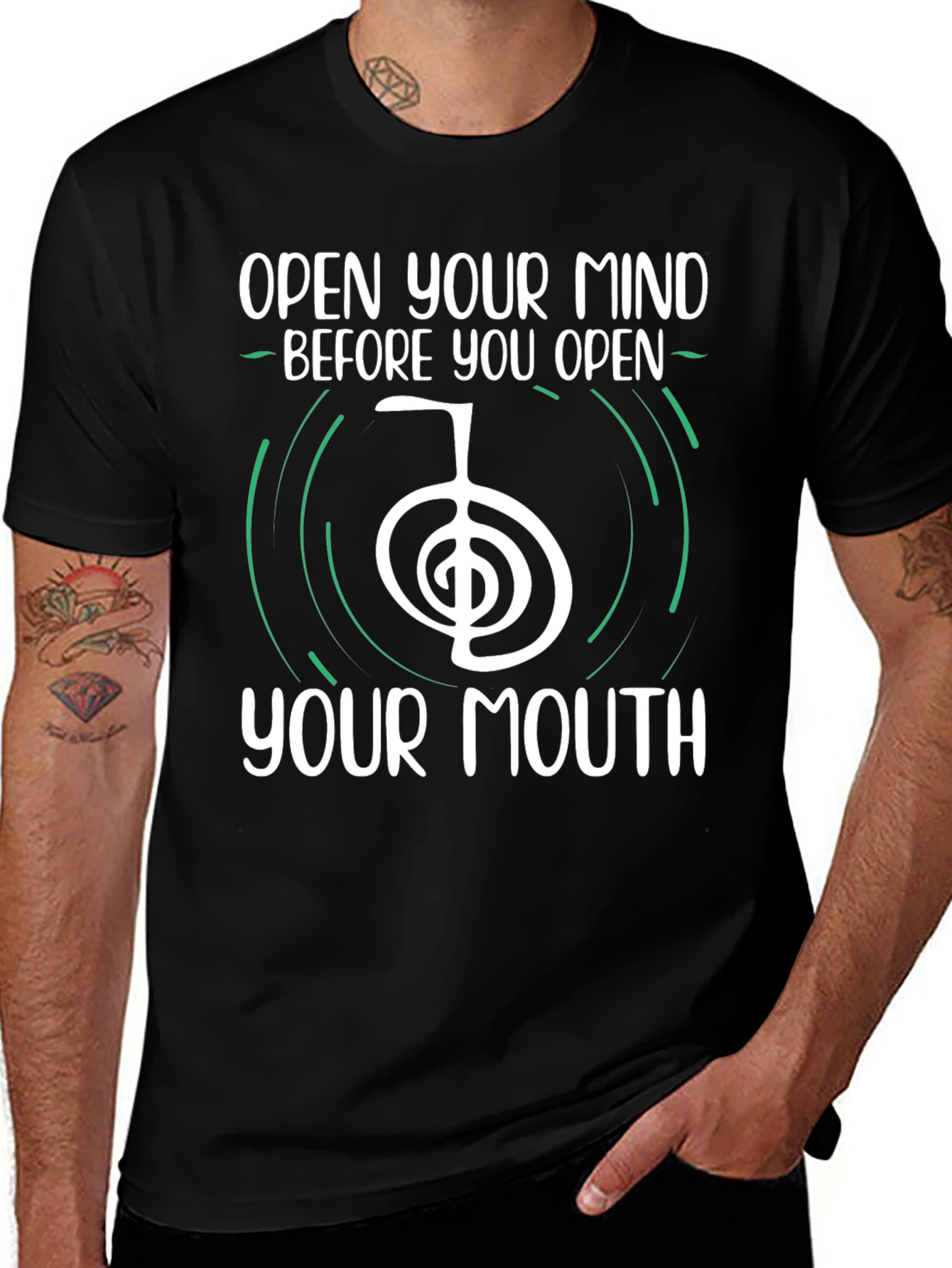 Variant 22 of Open Mind T-Shirt - Spiritual Design Tee