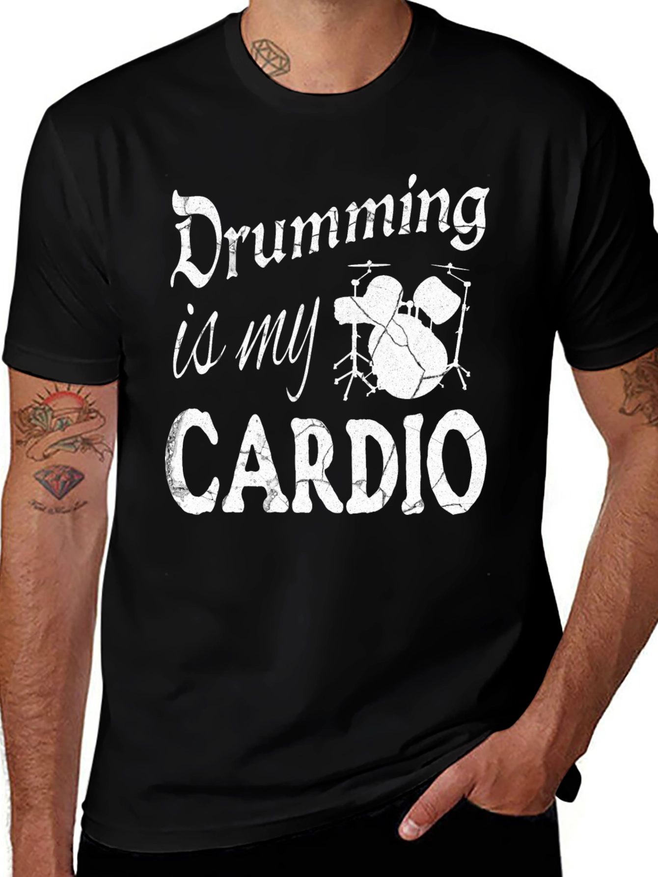 Variant 30 of Drumming is My Cardio Graphic Tee