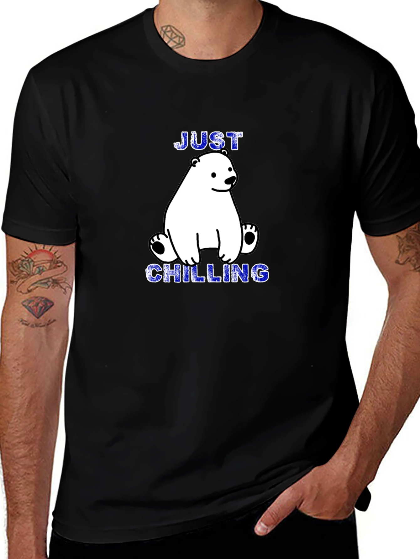 Variant 8 of Just Chilling Polar Bear Graphic Tee
