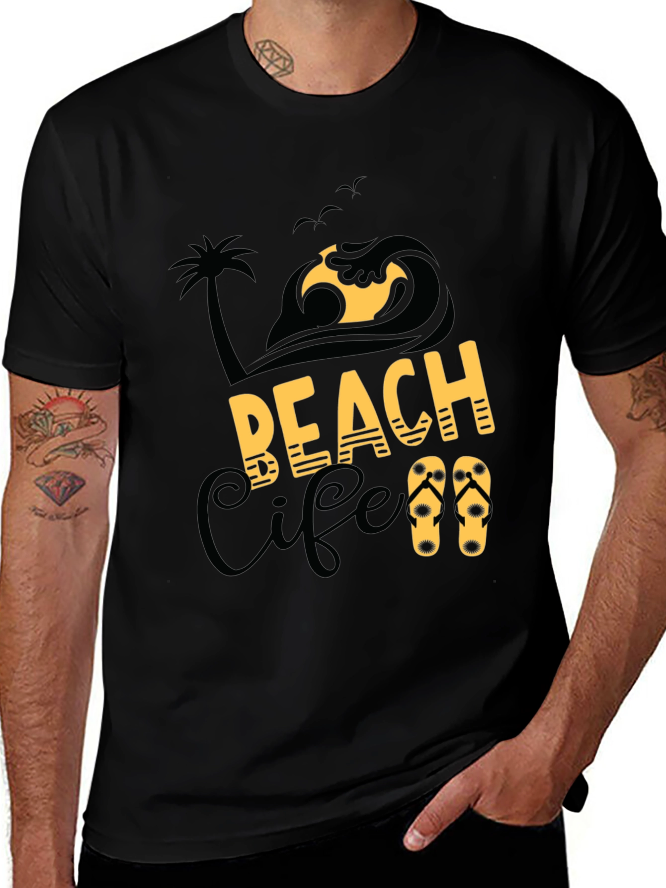 Variant 2 of Beach Life Graphic T-Shirt - Summer Vibes
