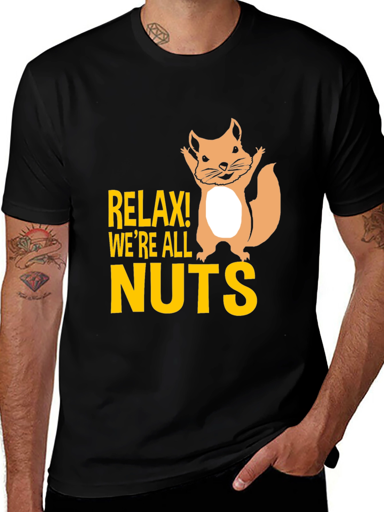 Variant 5 of Relax We're All Nuts Graphic T-Shirt