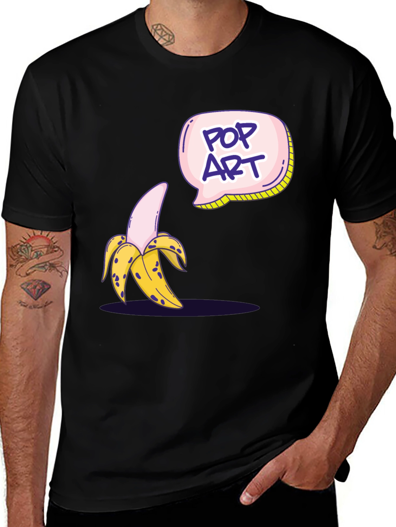 Variant 10 of Pop Art Banana Graphic T-Shirt