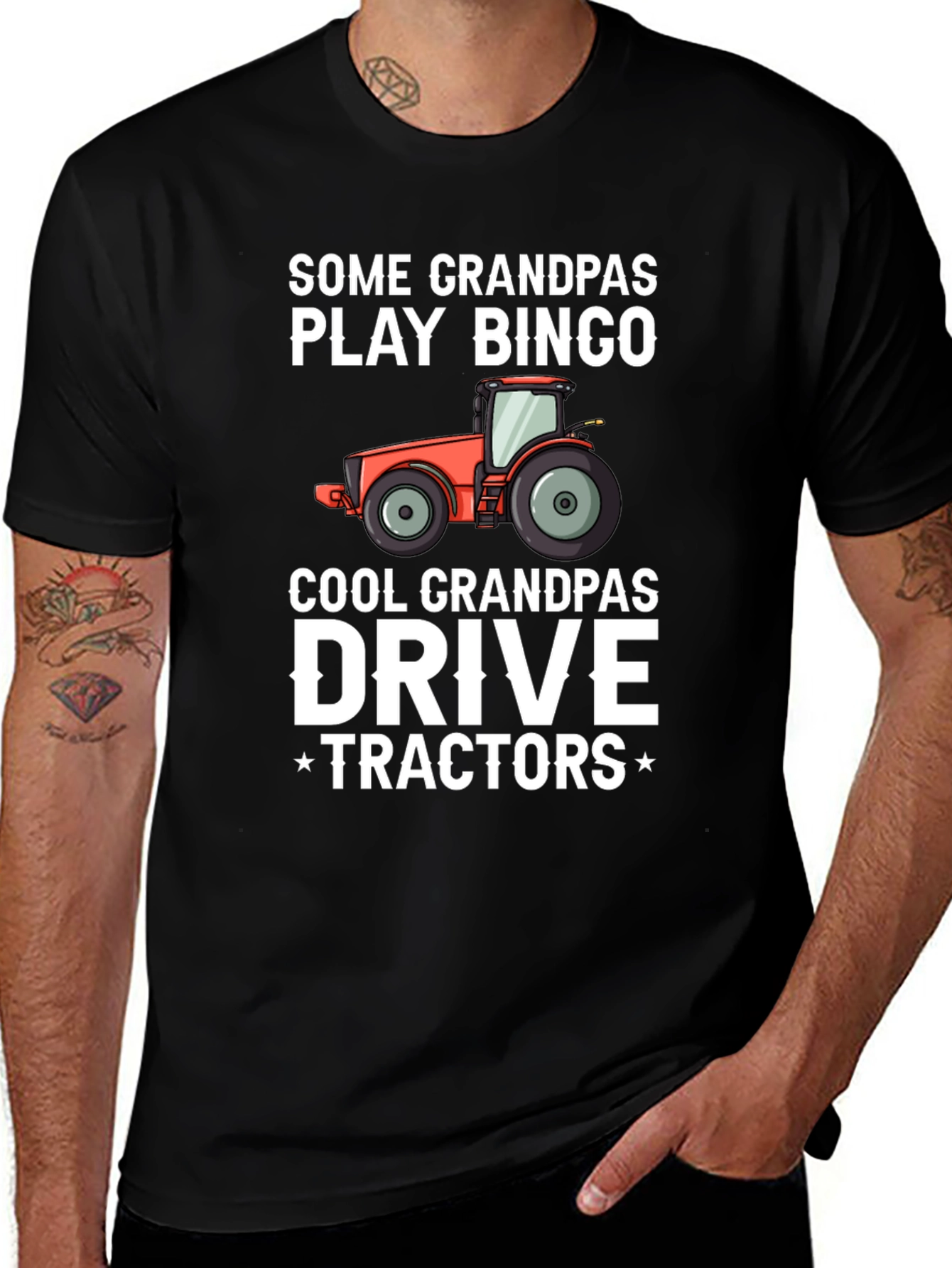 Cool Grandpas Drive Tractors T-Shirt