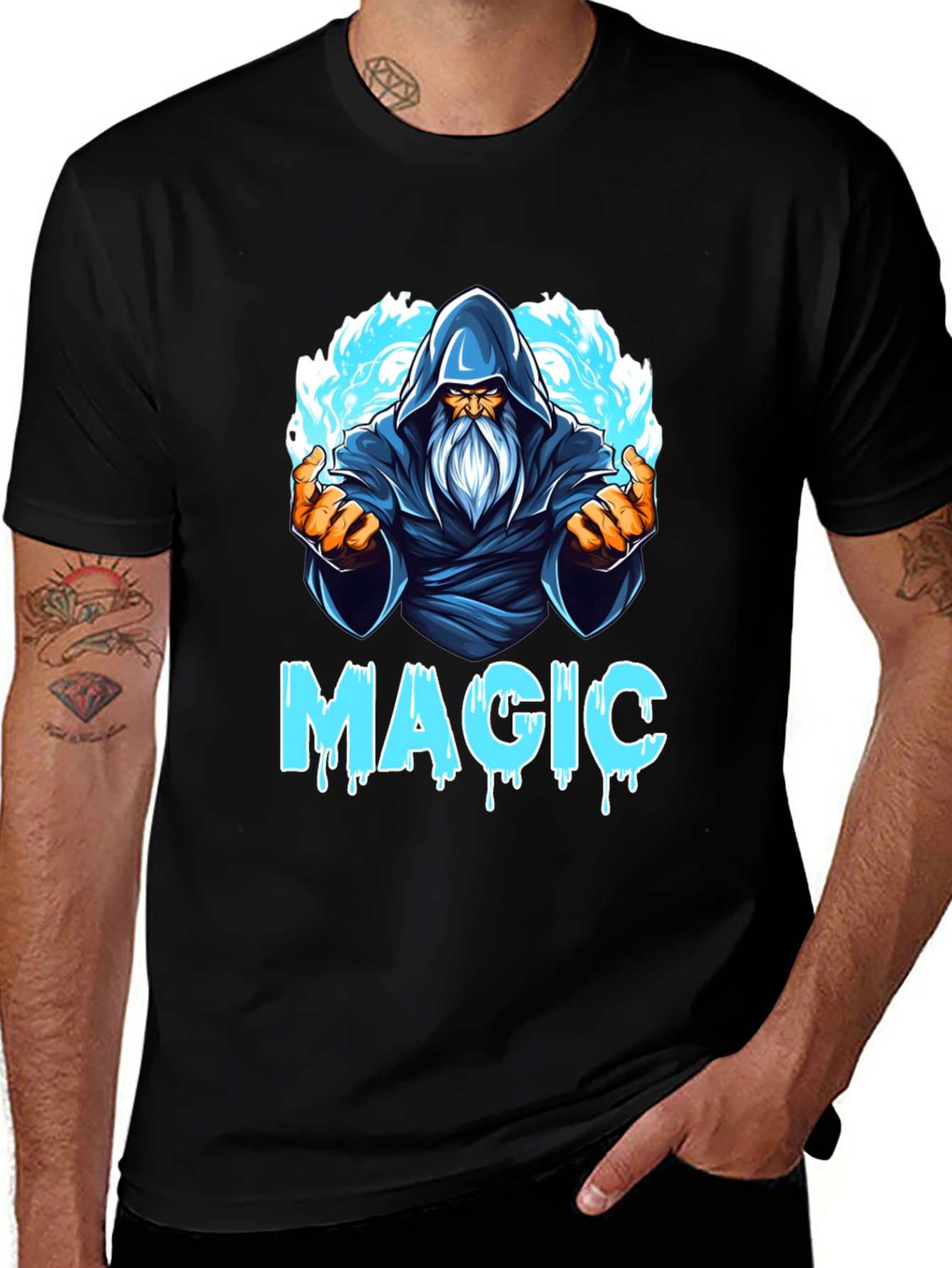 Variant 20 of Magic Wizard Graphic T-Shirt