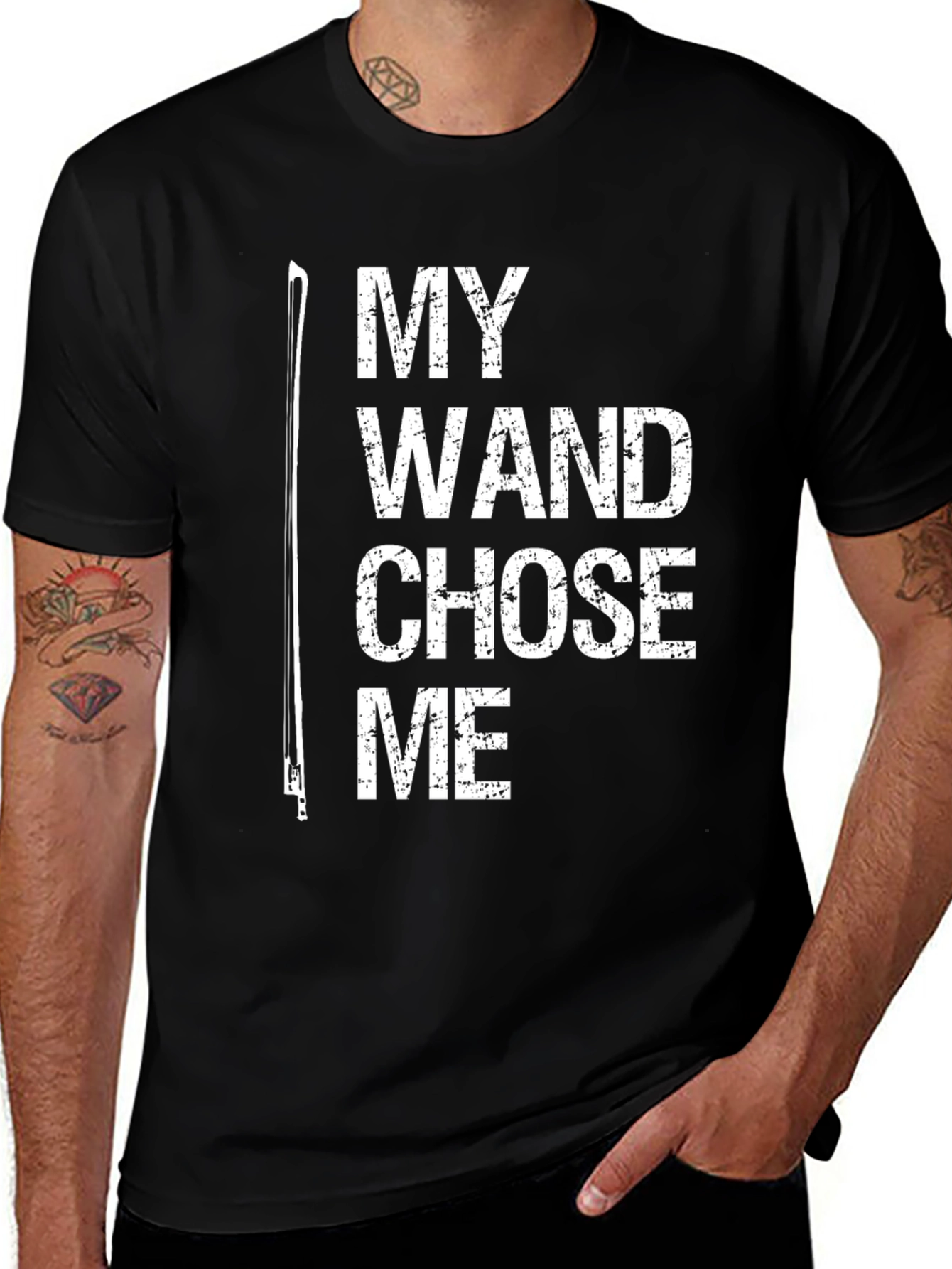 Black My Wand Chose Me T-Shirt - Musician Gift main image