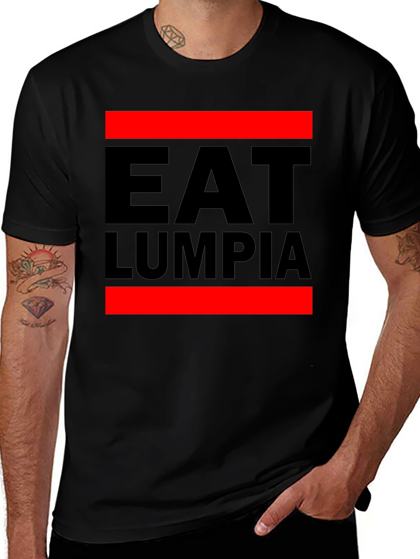 Variant 7 of Eat Lumpia T-Shirt - Filipino Food Pride
