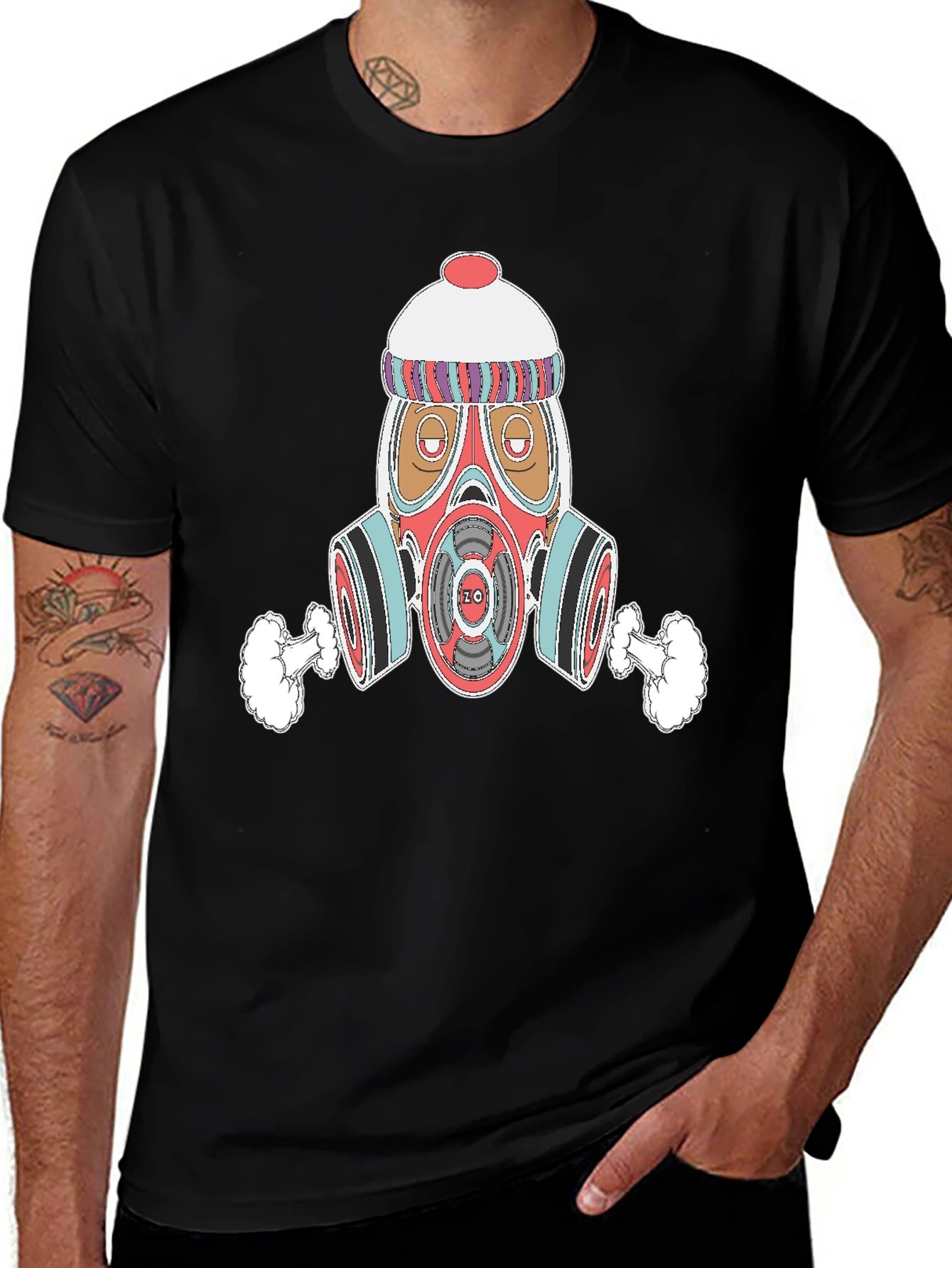 Variant 25 of Gas Mask Graphic Tee - Urban Style