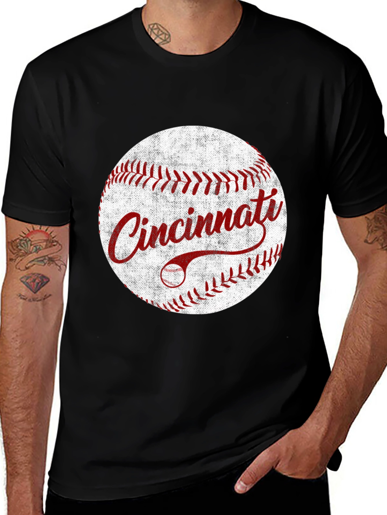 Variant 10 of Cincinnati Baseball T-Shirt