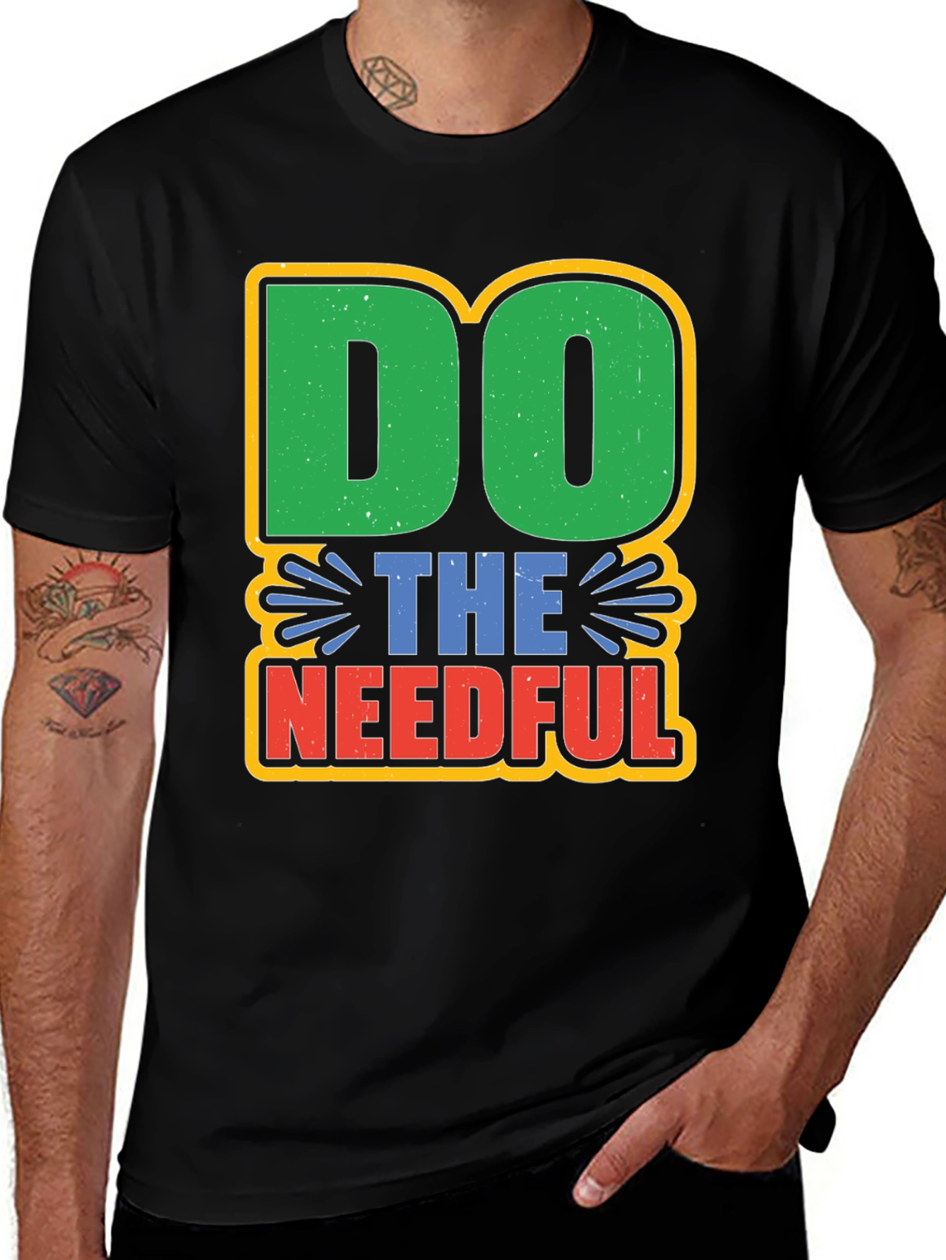 Variant 23 of Do The Needful Graphic Tee - Slogan T-Shirt