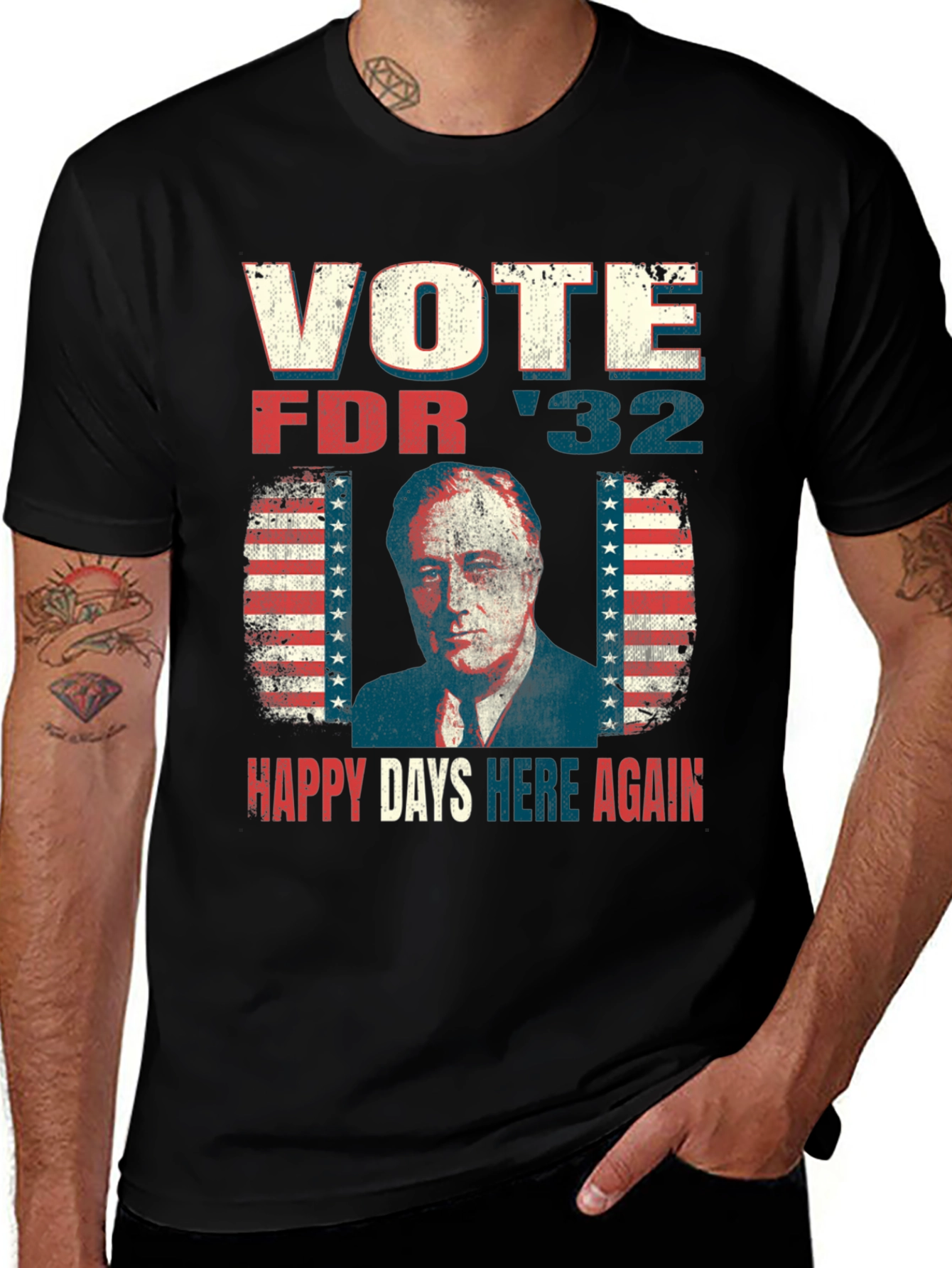 Vote FDR '32 Graphic T-Shirt