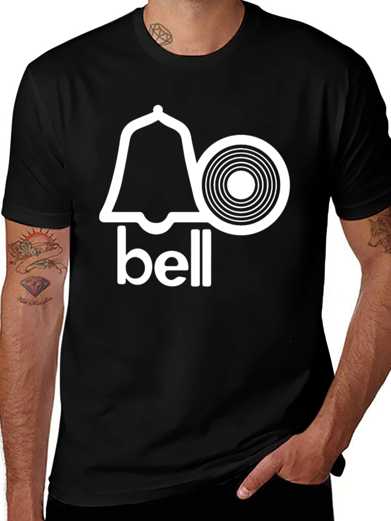 Variant 29 of Bell Music Logo Black T-Shirt