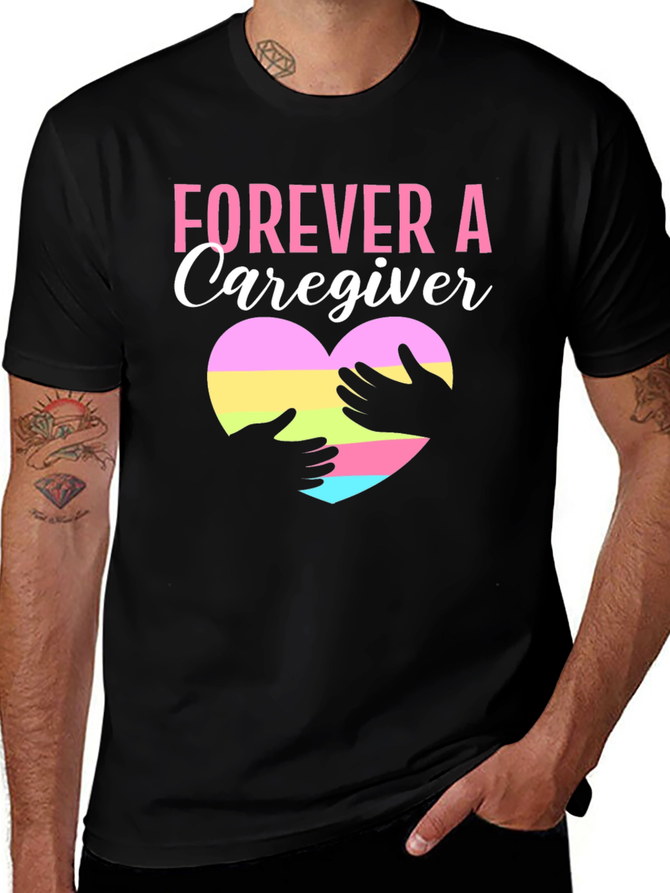 Variant 20 of Forever Caregiver Heart Graphic T-Shirt