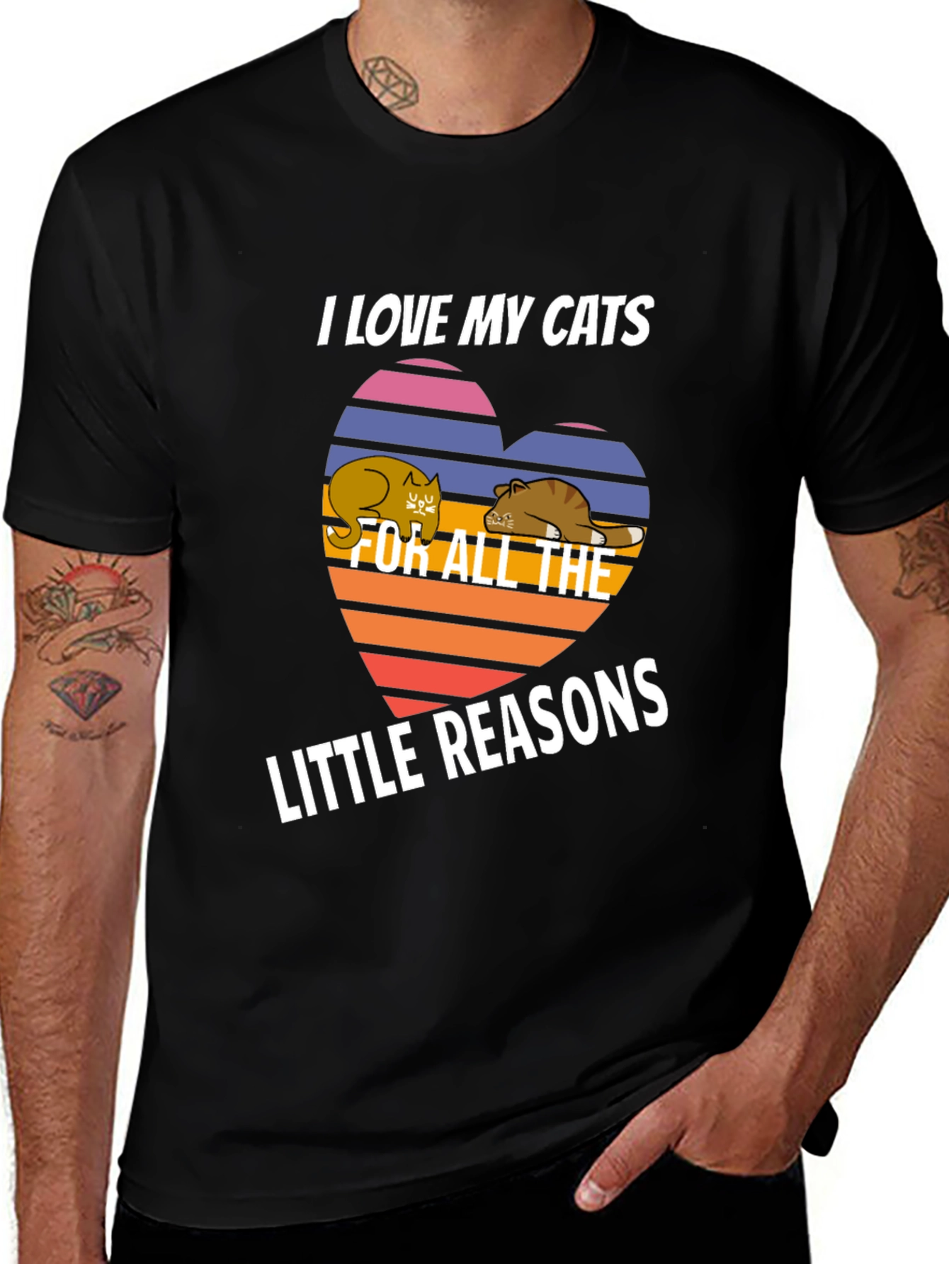 Variant 25 of I Love My Cats T-Shirt