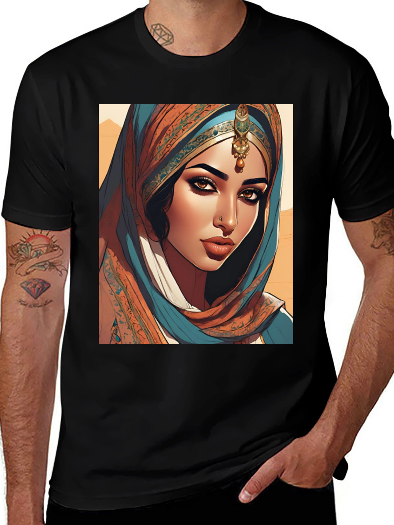 Variant 29 of Woman Portrait T-Shirt