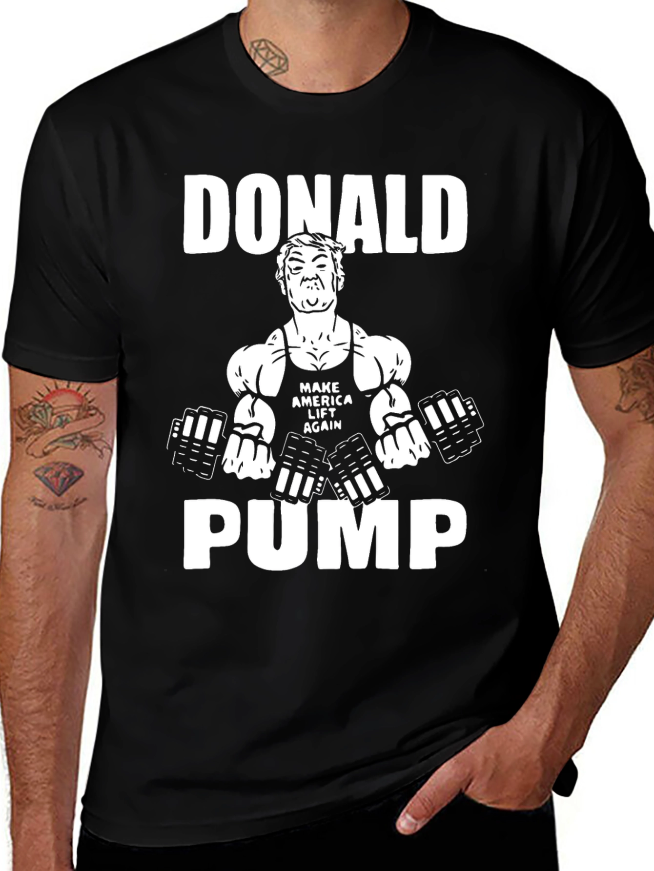 Donald Pump T-Shirt - Funny Workout Gym Tee
